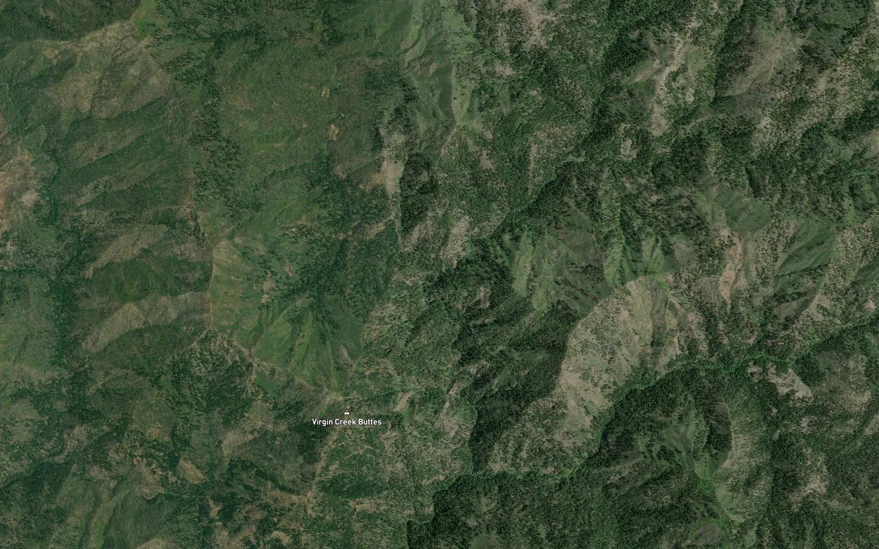 Satellite map of the North Fork Eagle Creek