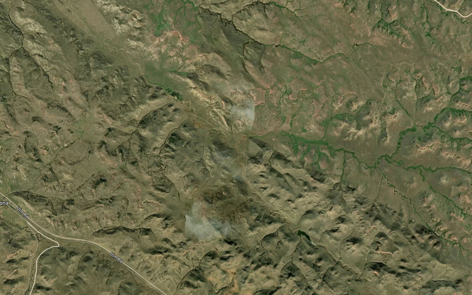 Satellite map of the North Prong Arkansas Creek