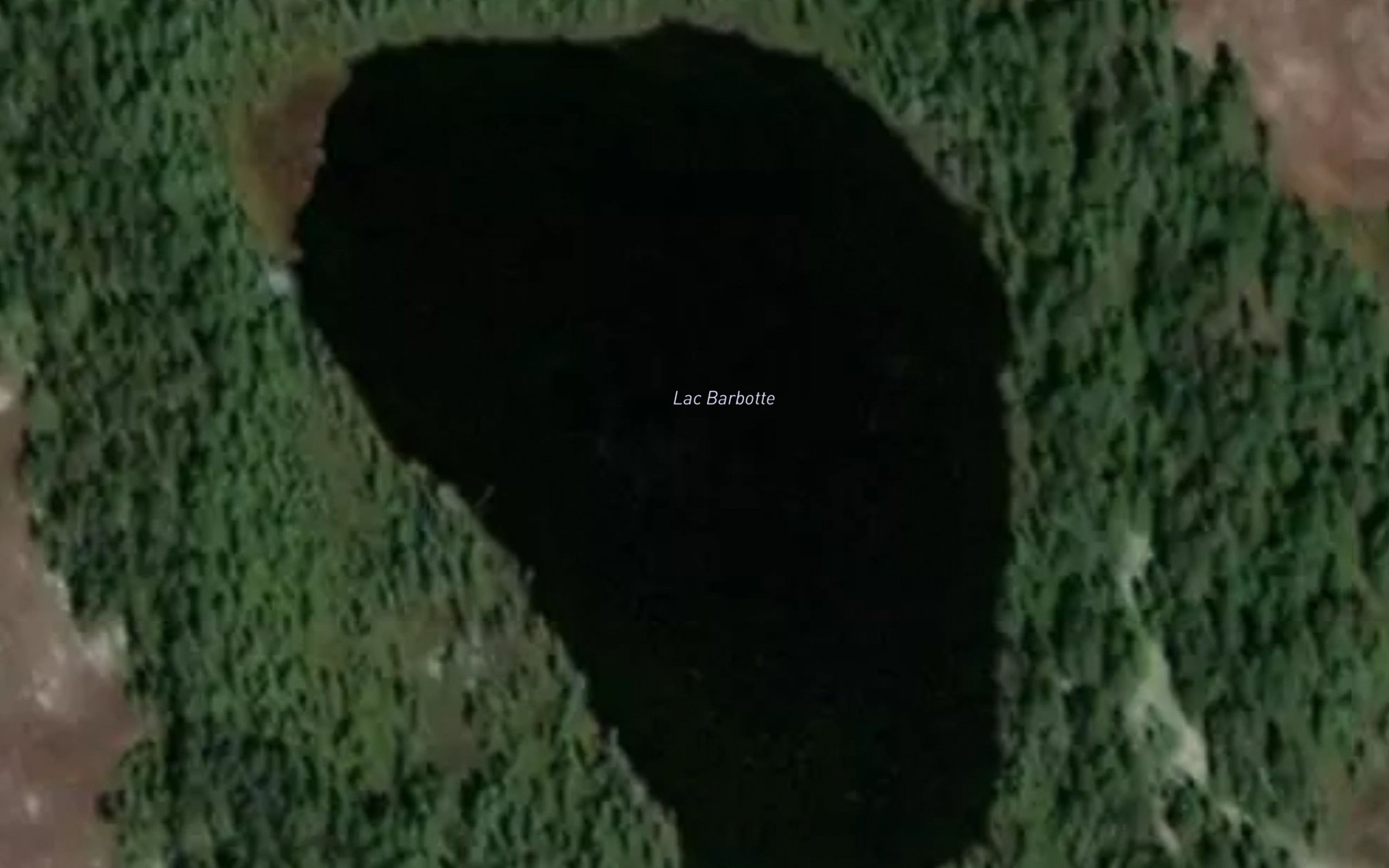 Satellite map of the Lac Barbotte