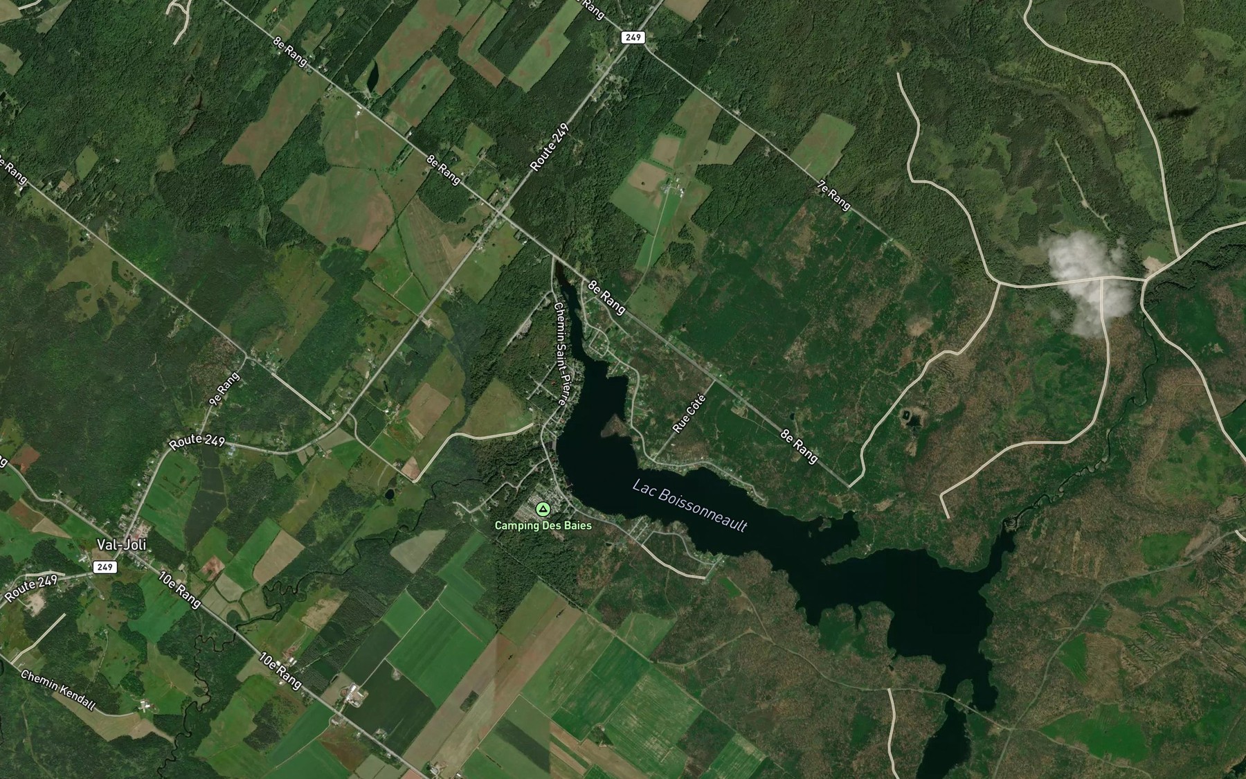 Satellite map of the Baie Boissonneault
