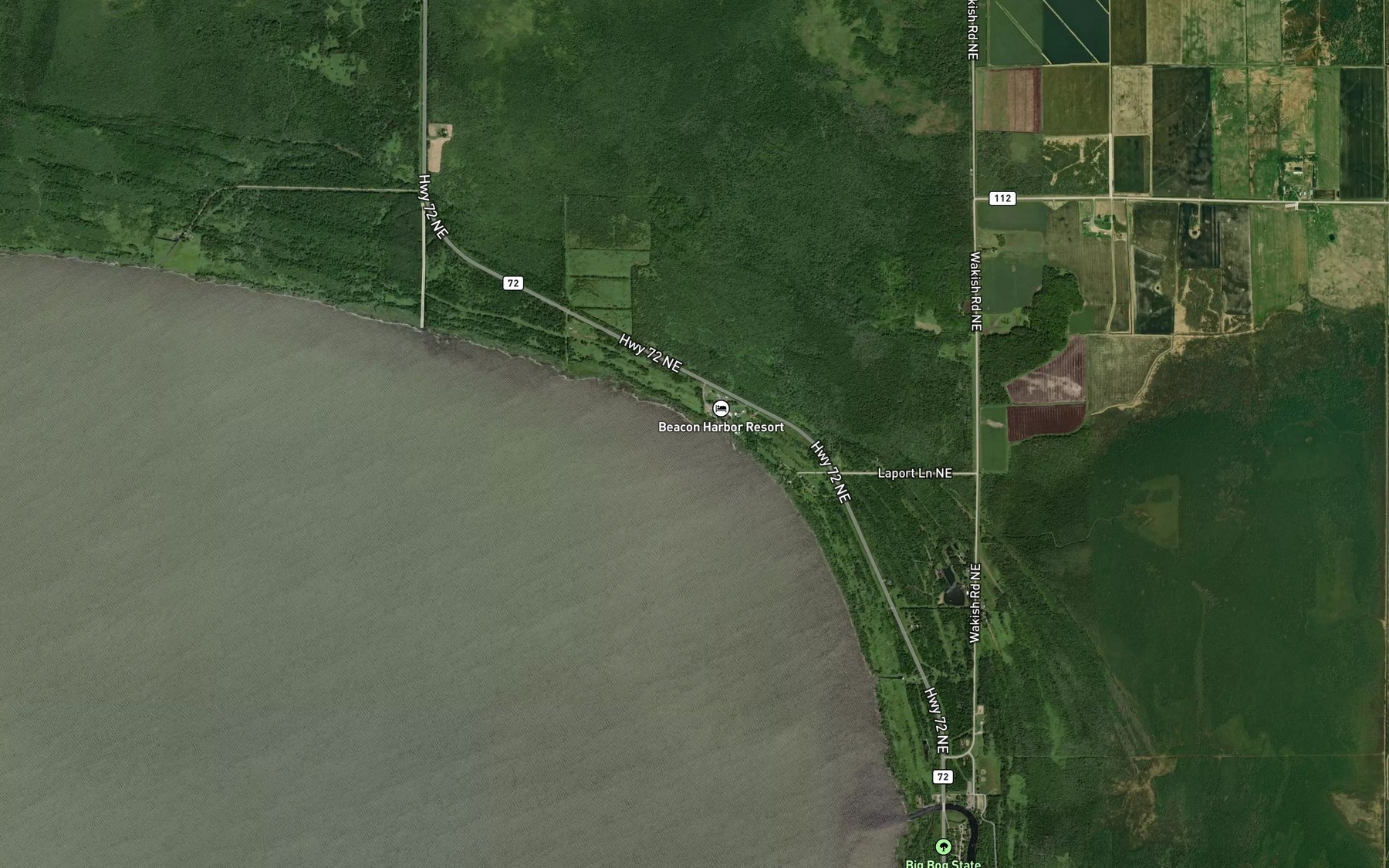 Satellite map of the Spot 5
