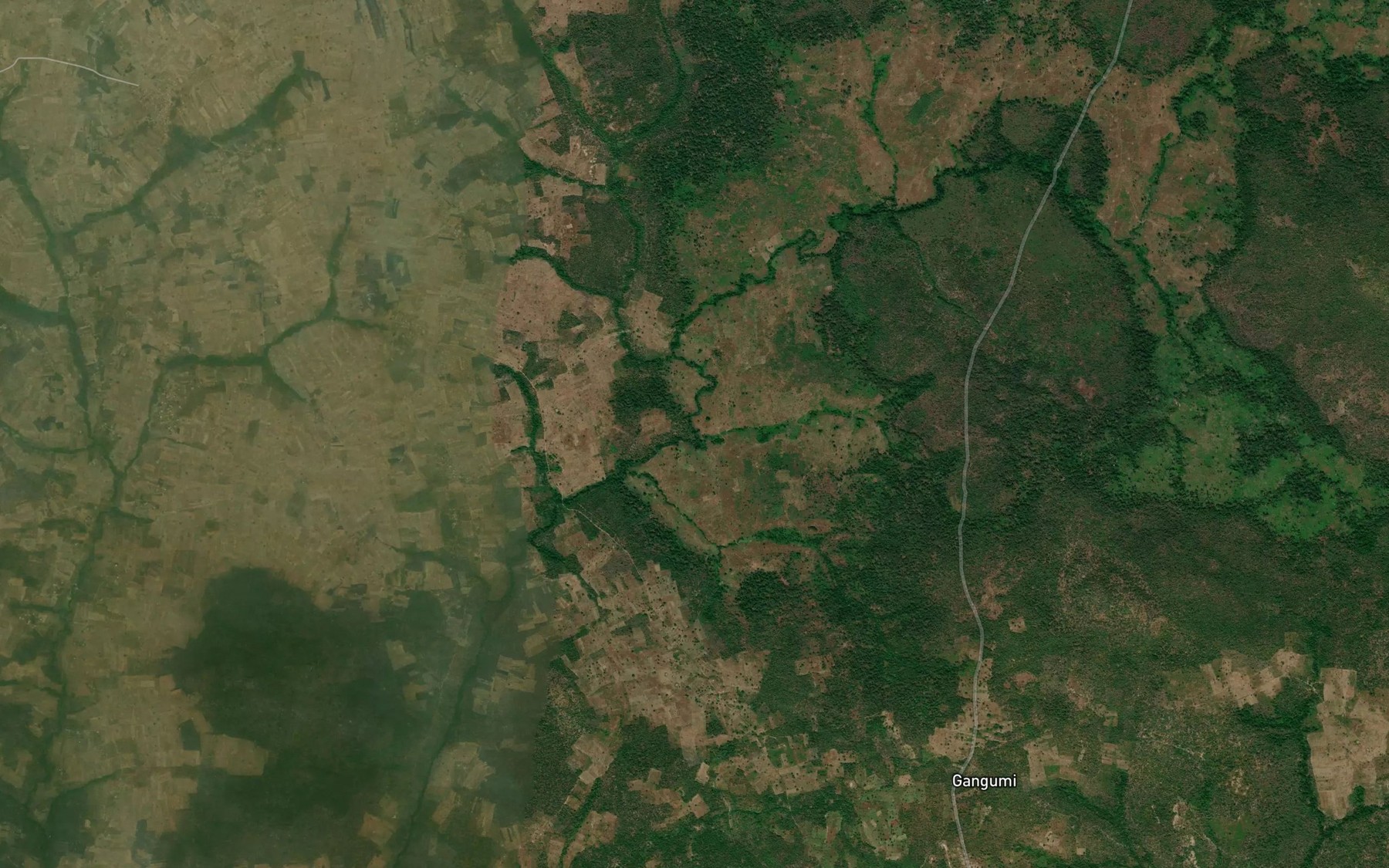 Satellite map of the RiverZarang