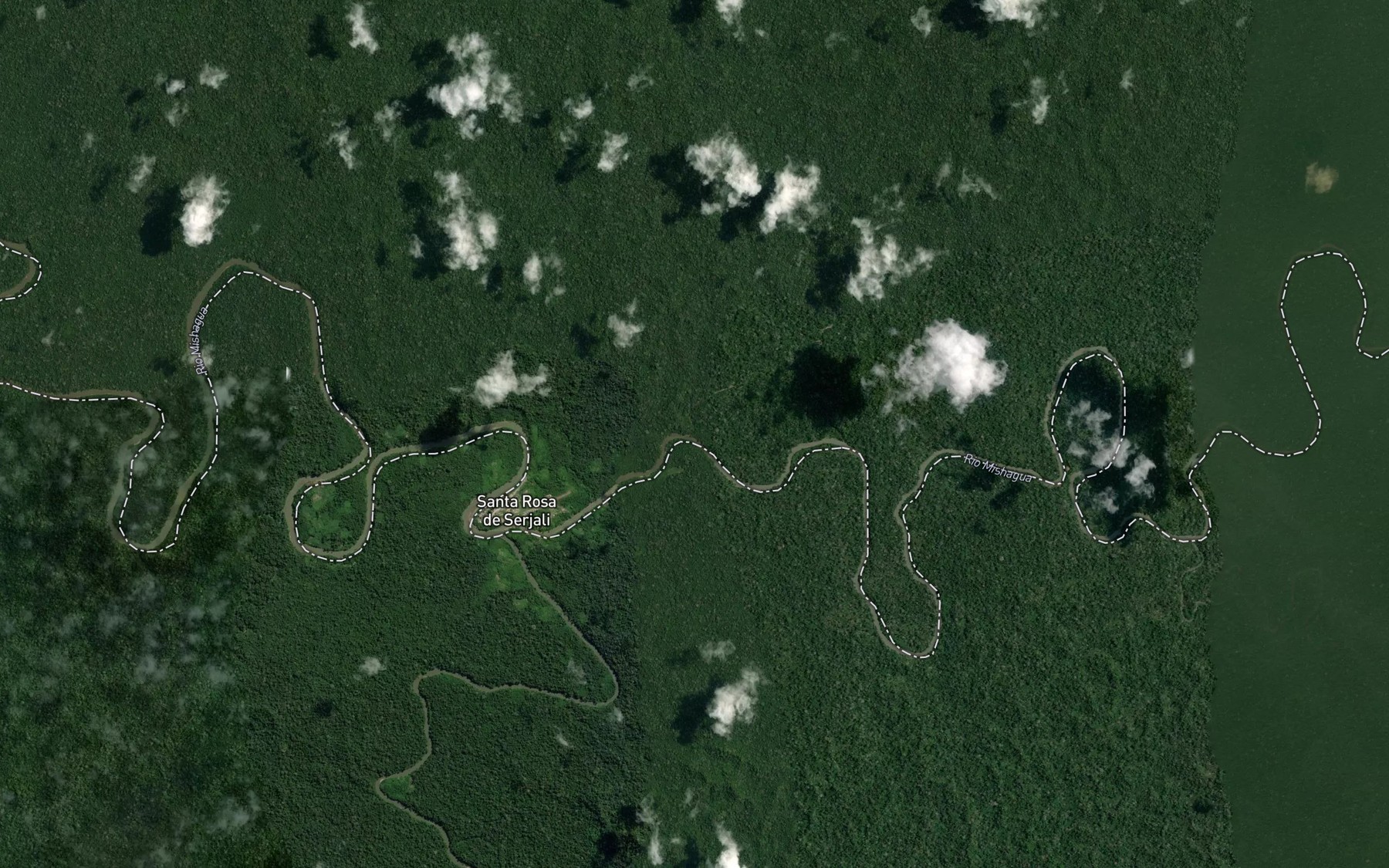 Satellite map of the Quebrada Lloque