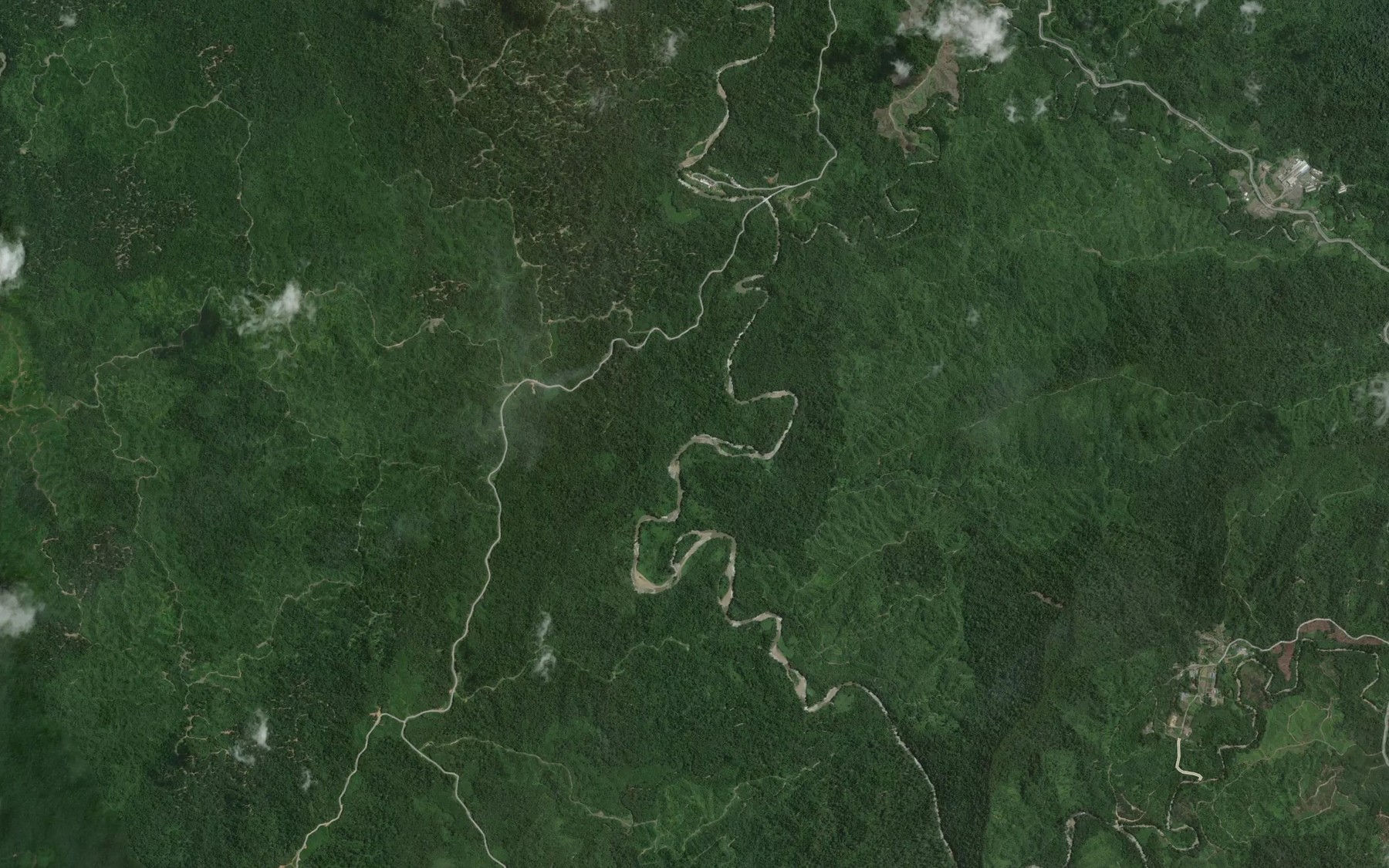Satellite map of the Sungai Julu