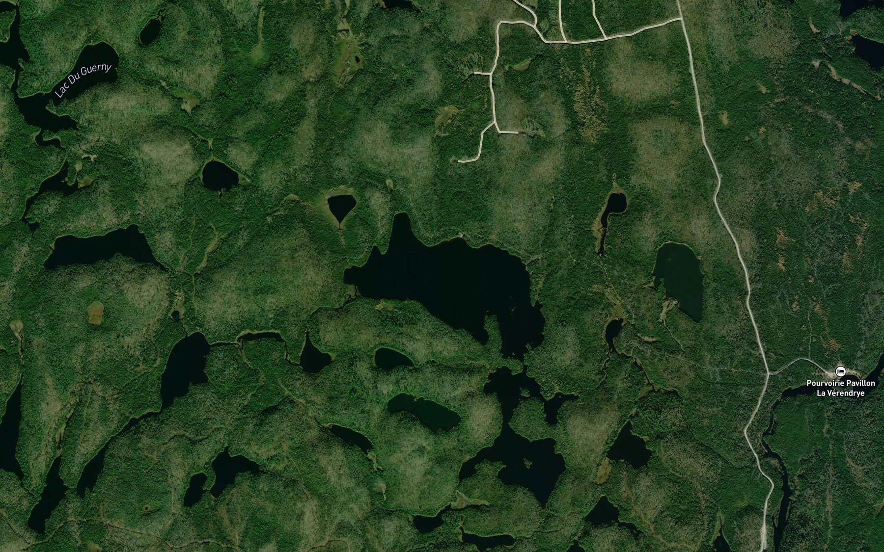 Satellite map of the Lac Malone