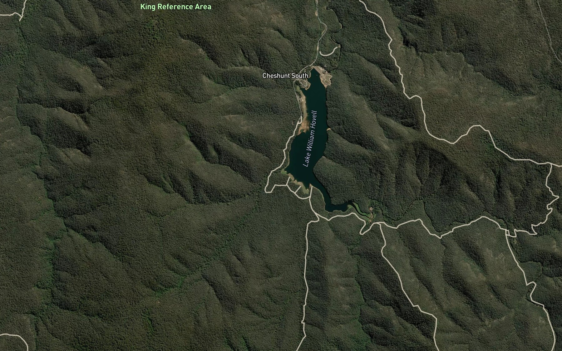 Satellite map of the Mahaakah Bay