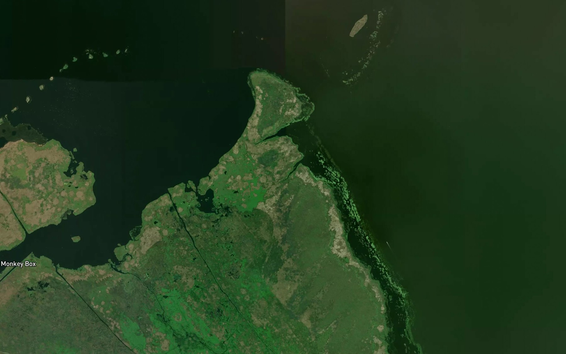 Satellite map of the Brice Fine Pass