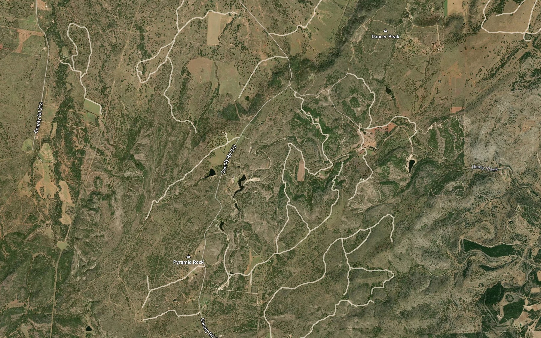 Satellite map of the Salt Branch