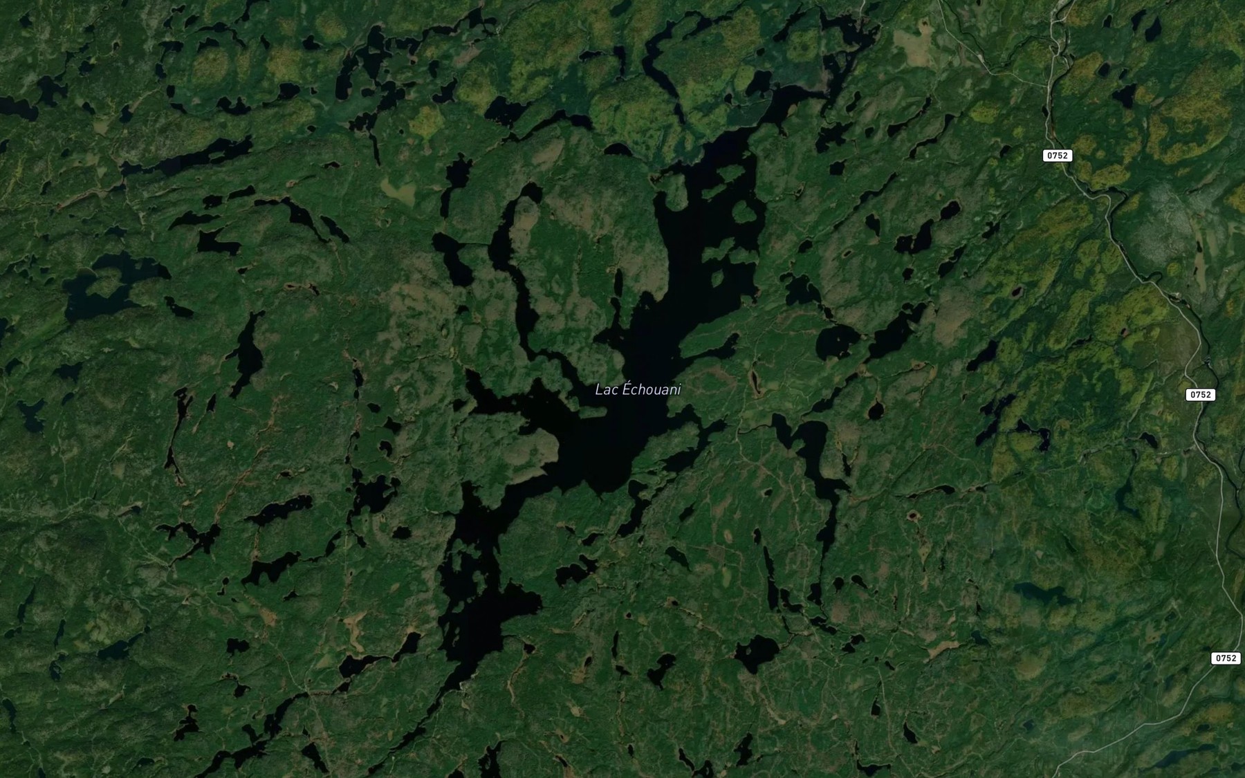 Satellite map of the Lac Delia