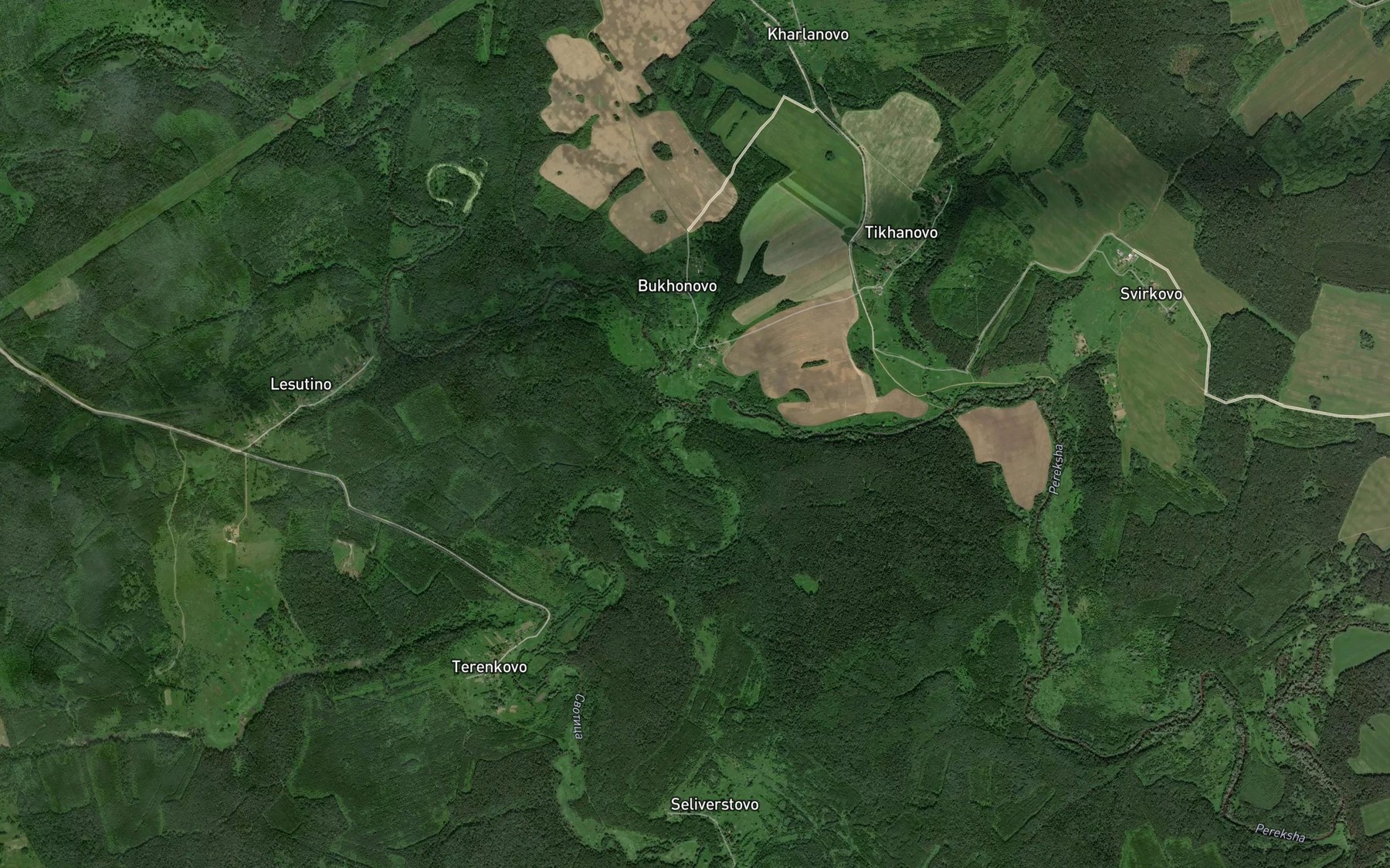 Satellite map of the Svotitsa
