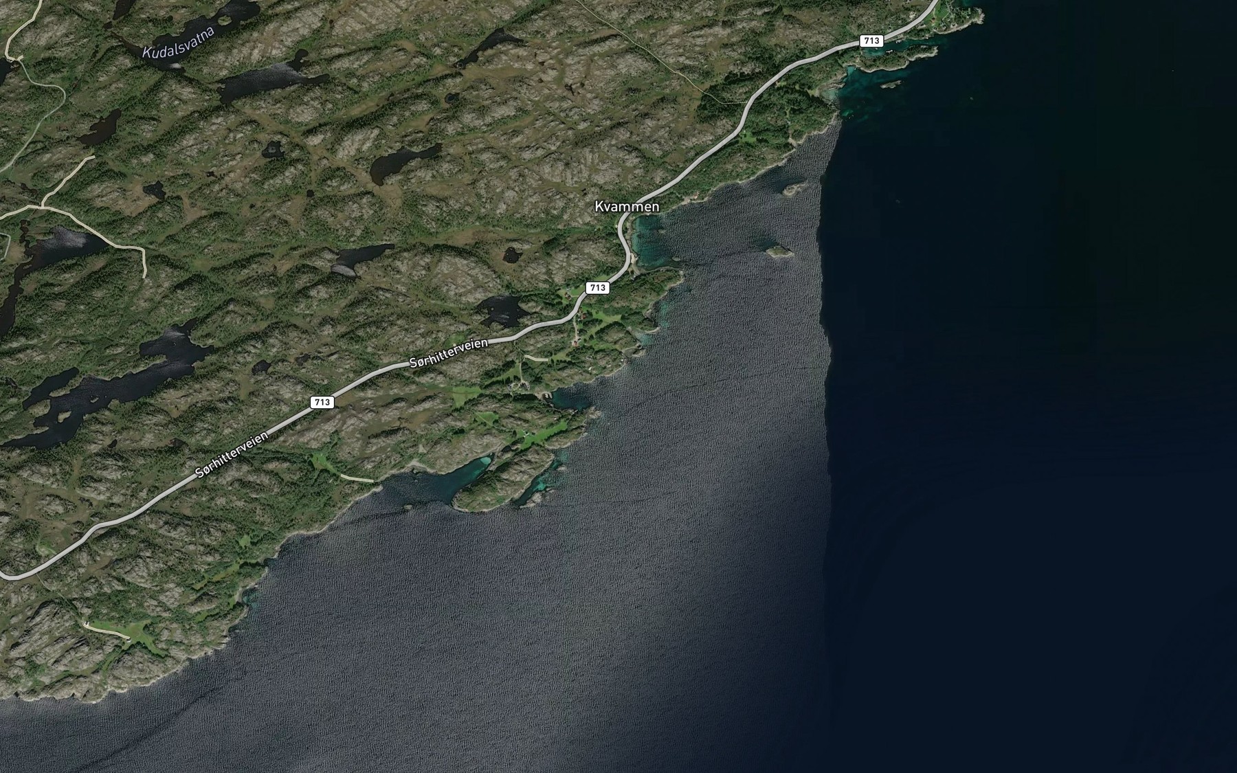 Satellite map of the Korshamnbukta
