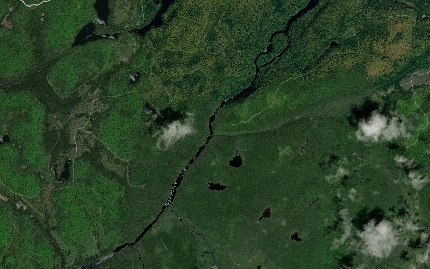 Satellite map of the Ruisseau Deep Gully
