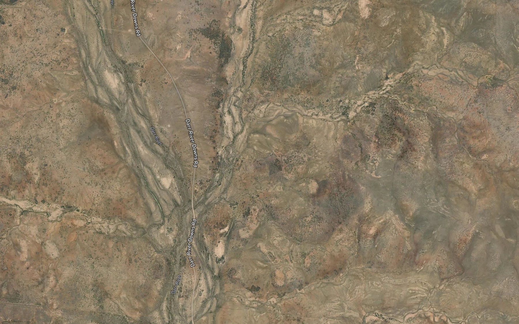 Satellite map of the Cattle Creek