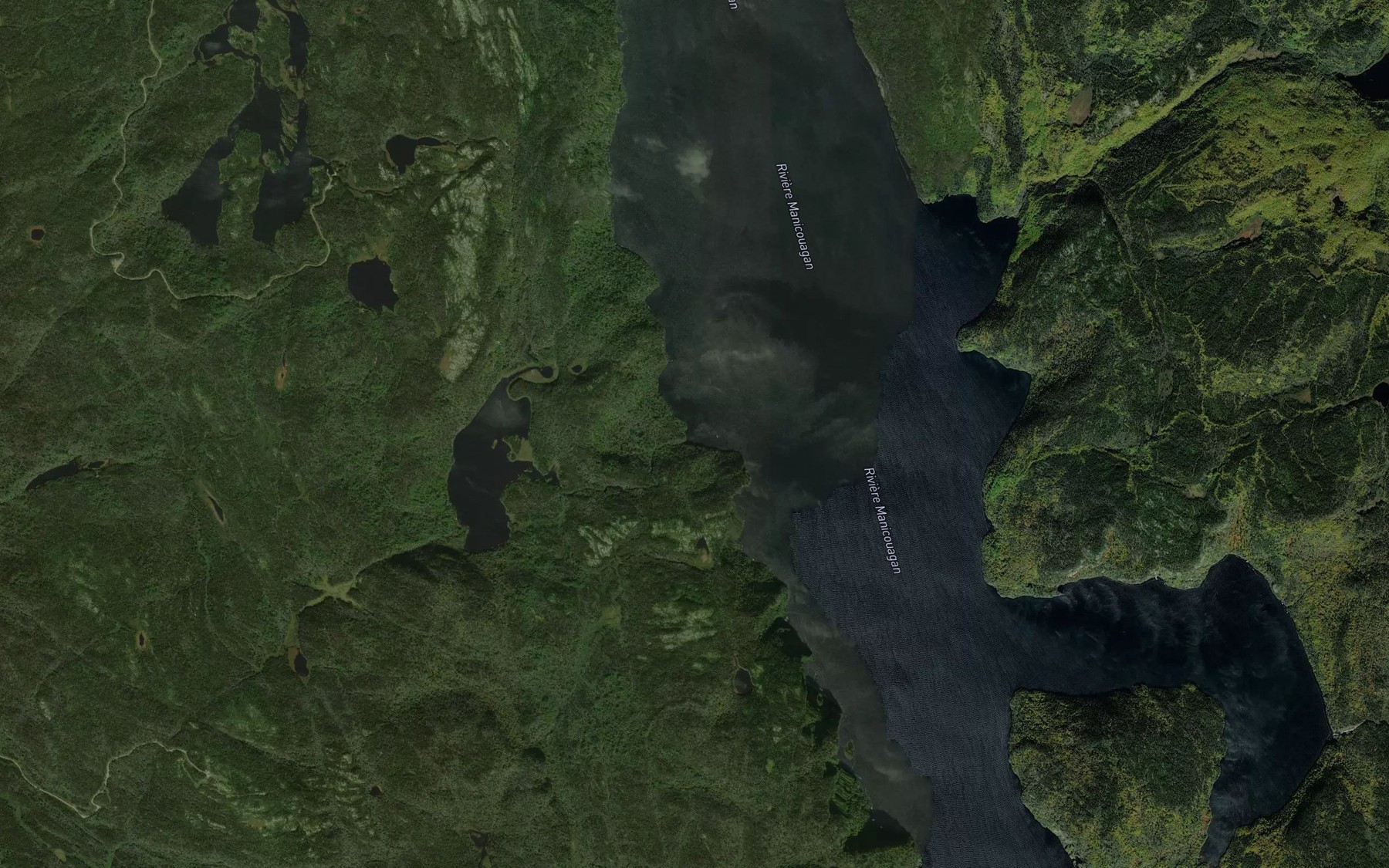 Satellite map of the Ruisseau de la Debacle