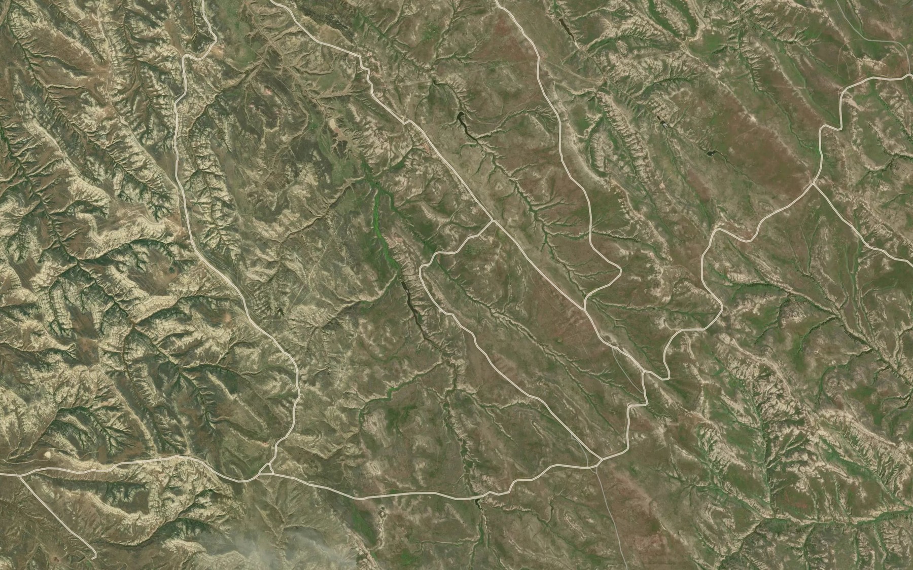 Satellite map of the Auzqui Reservoir Number 2