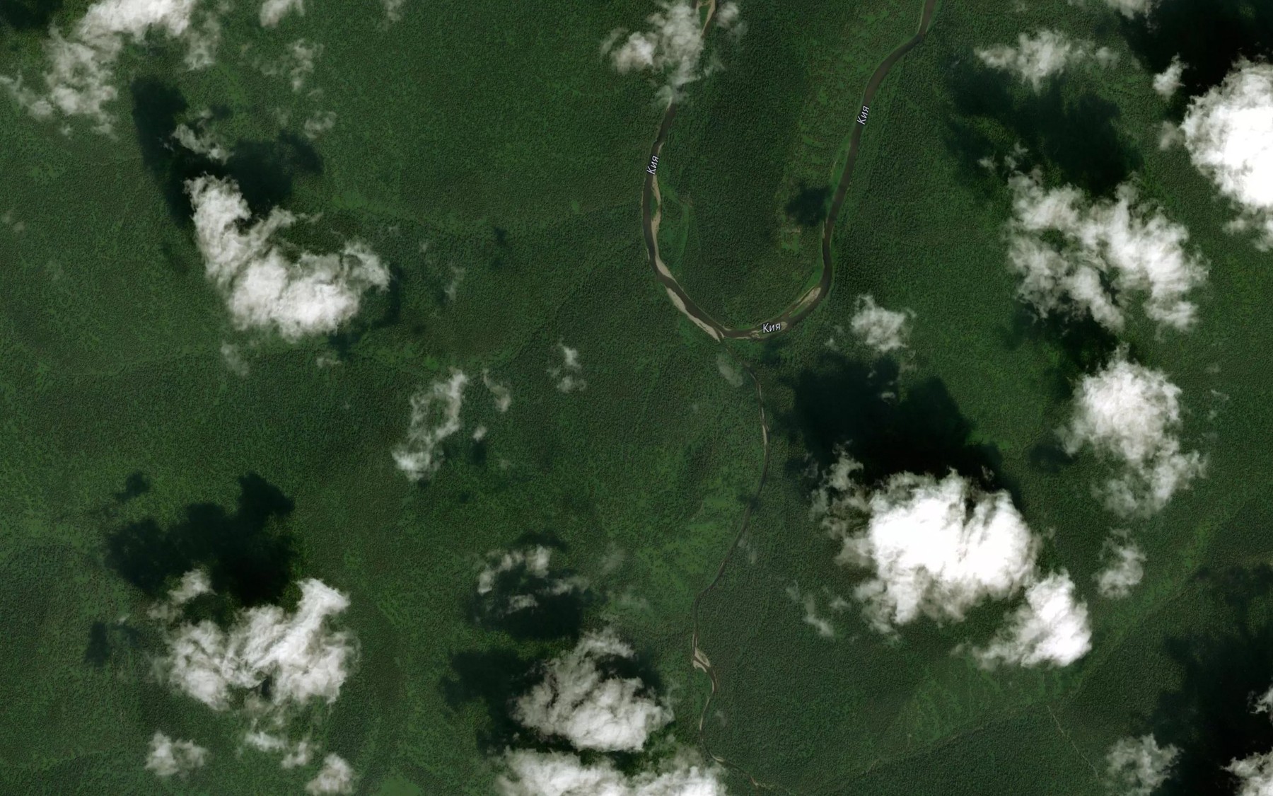 Satellite map of the Bol'shoy Rastay