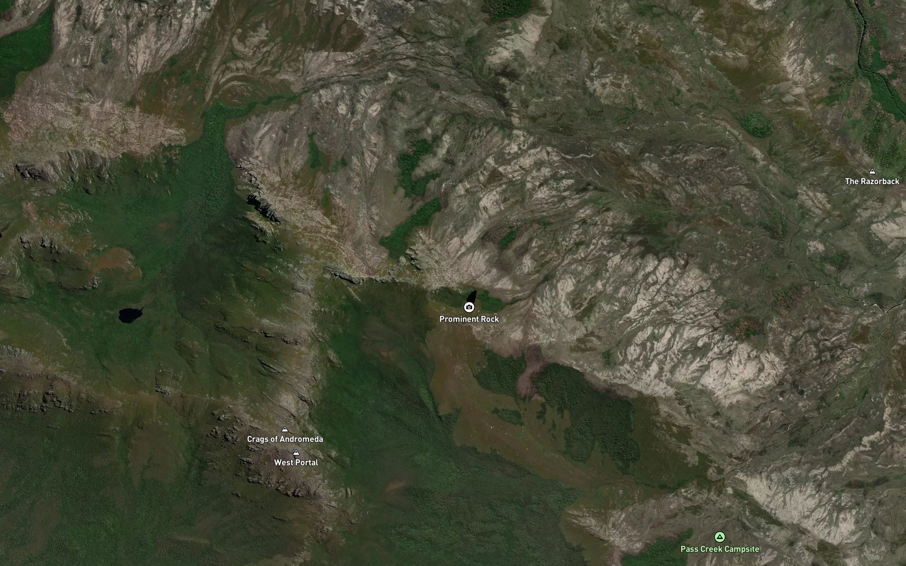 Satellite map of the Lake Rosanne