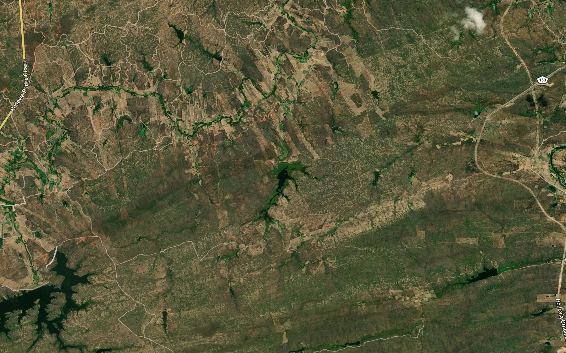 Satellite map of the Acude Santo Antonio