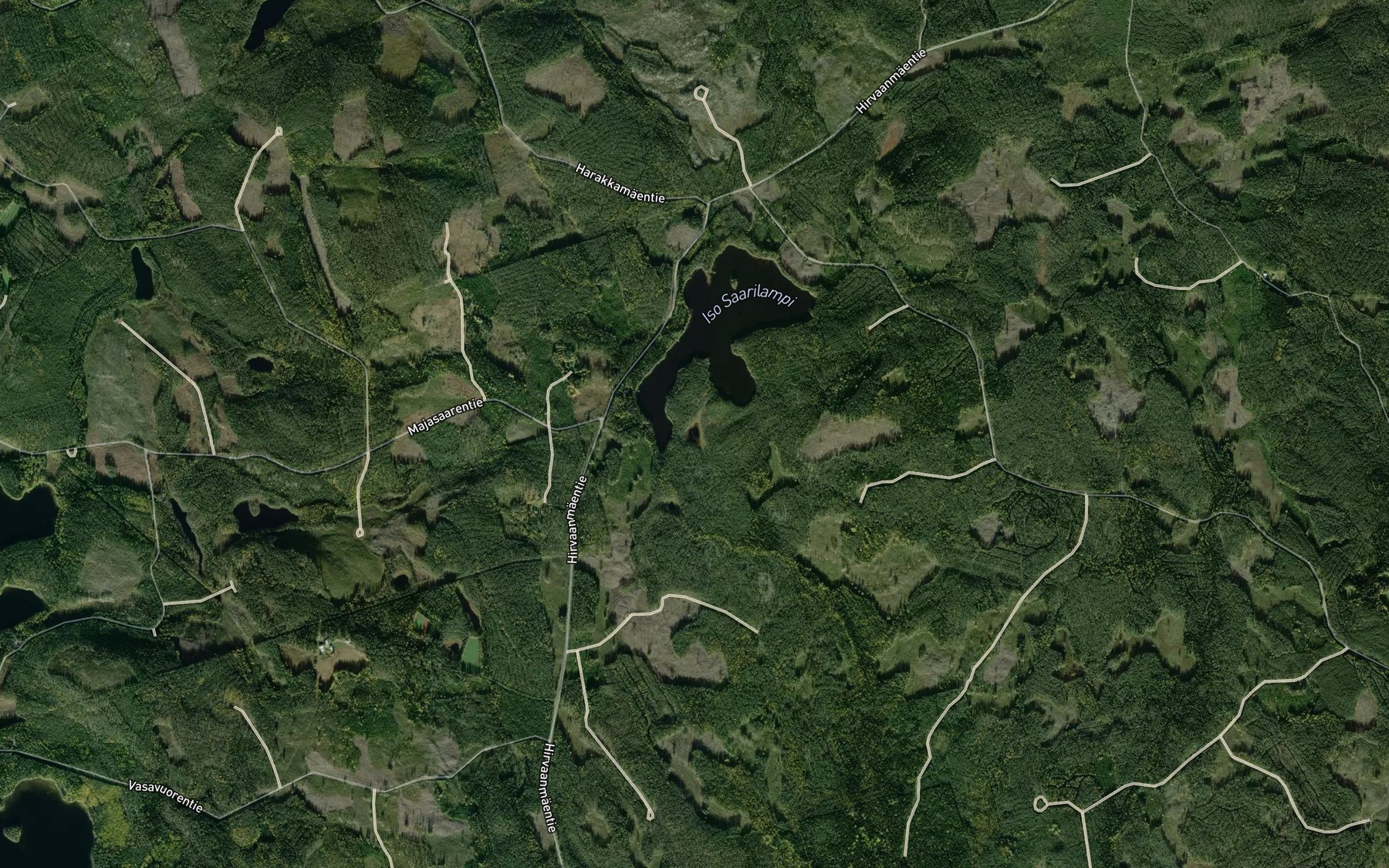Satellite map of the Pieni Saarilampi