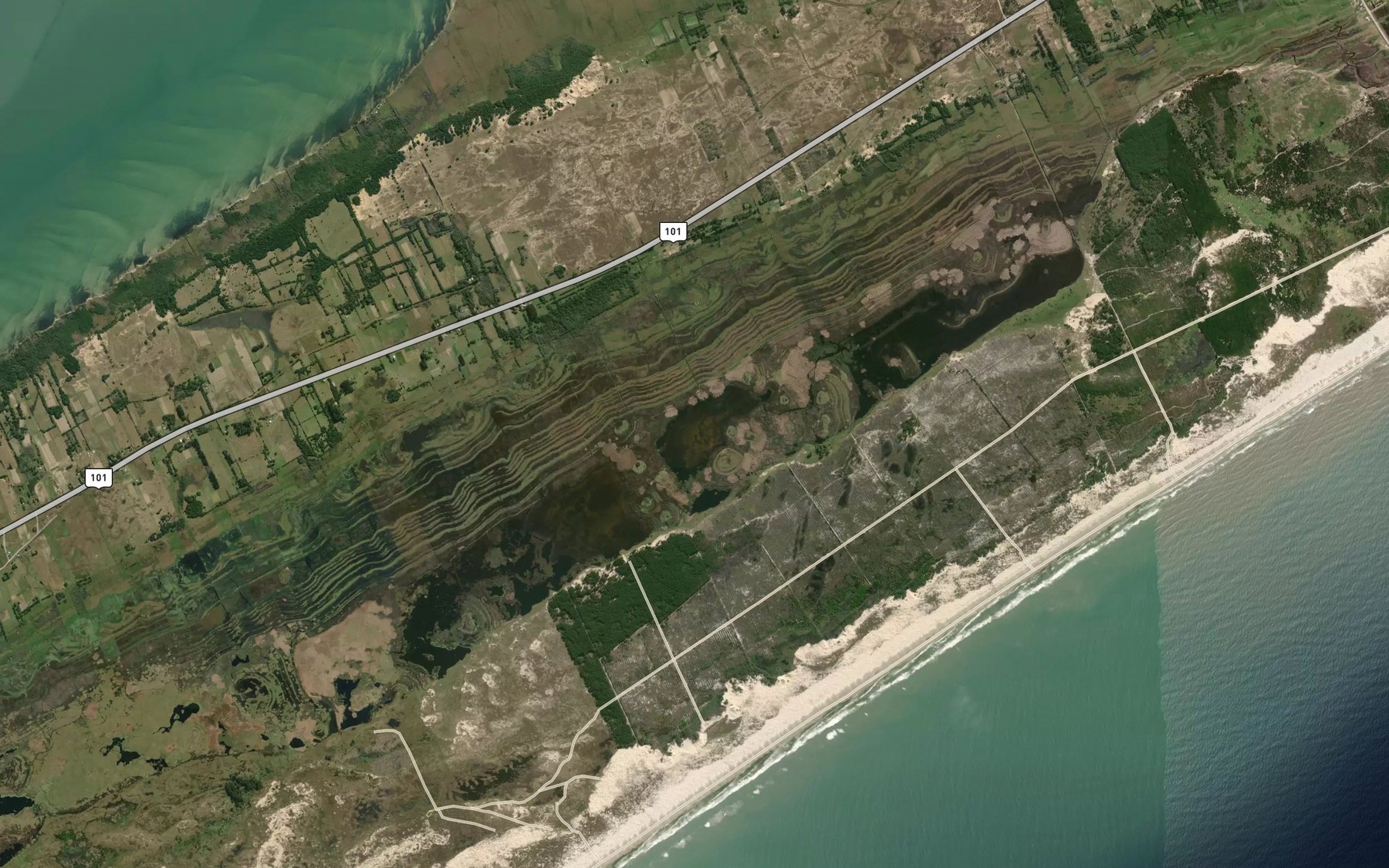 Satellite map of the Lagoa do Estreito