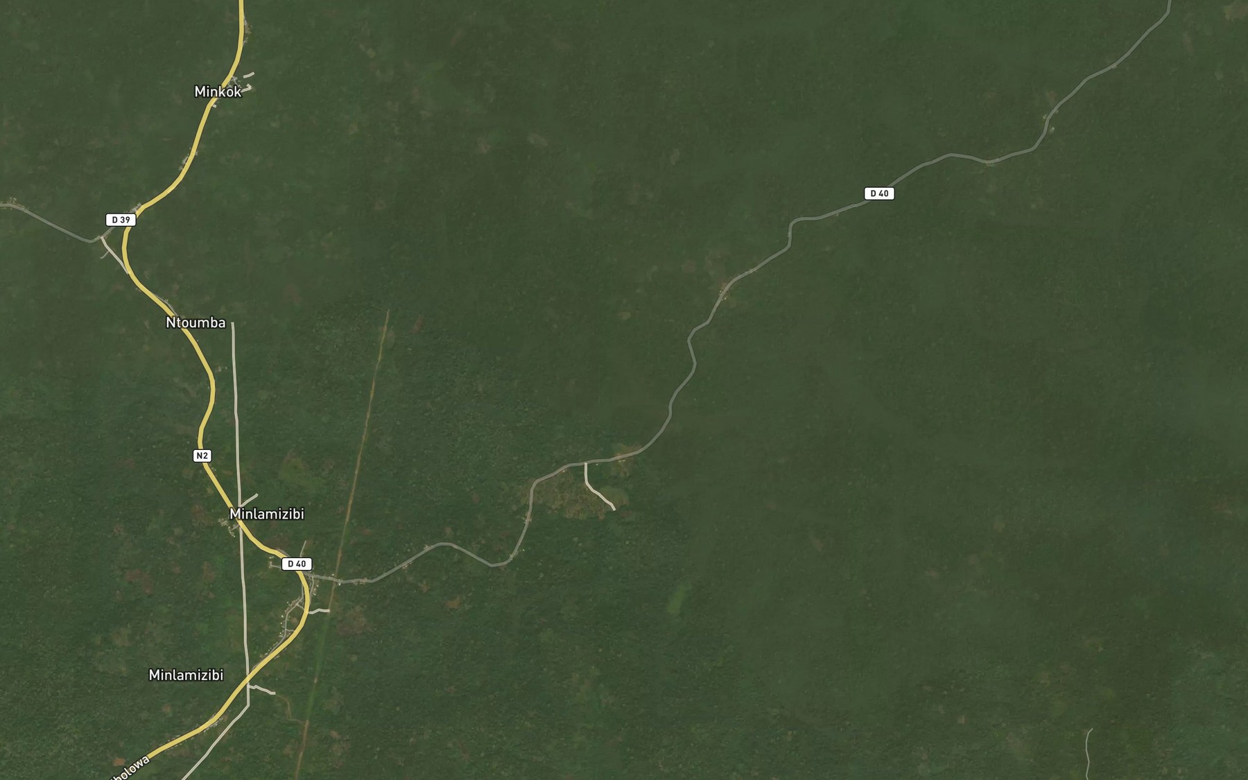 Satellite map of the Osobokoue