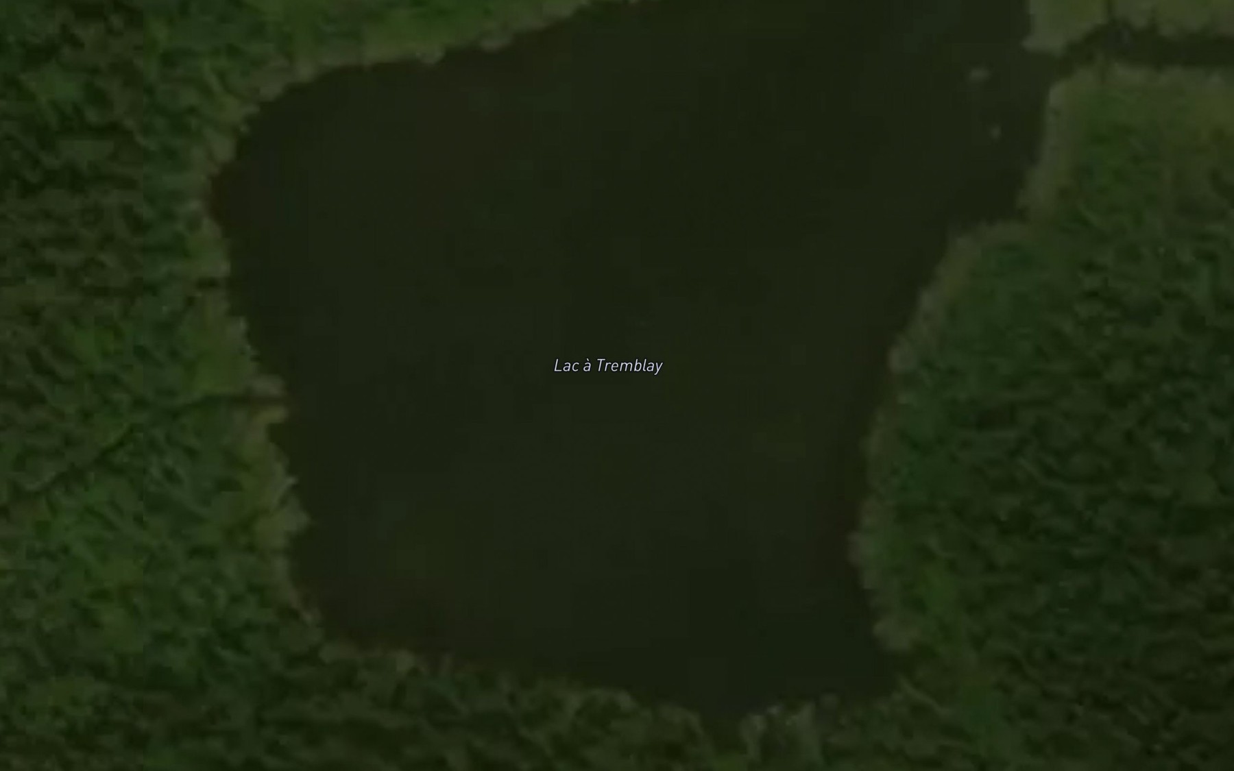 Satellite map of the Lac a Tremblay