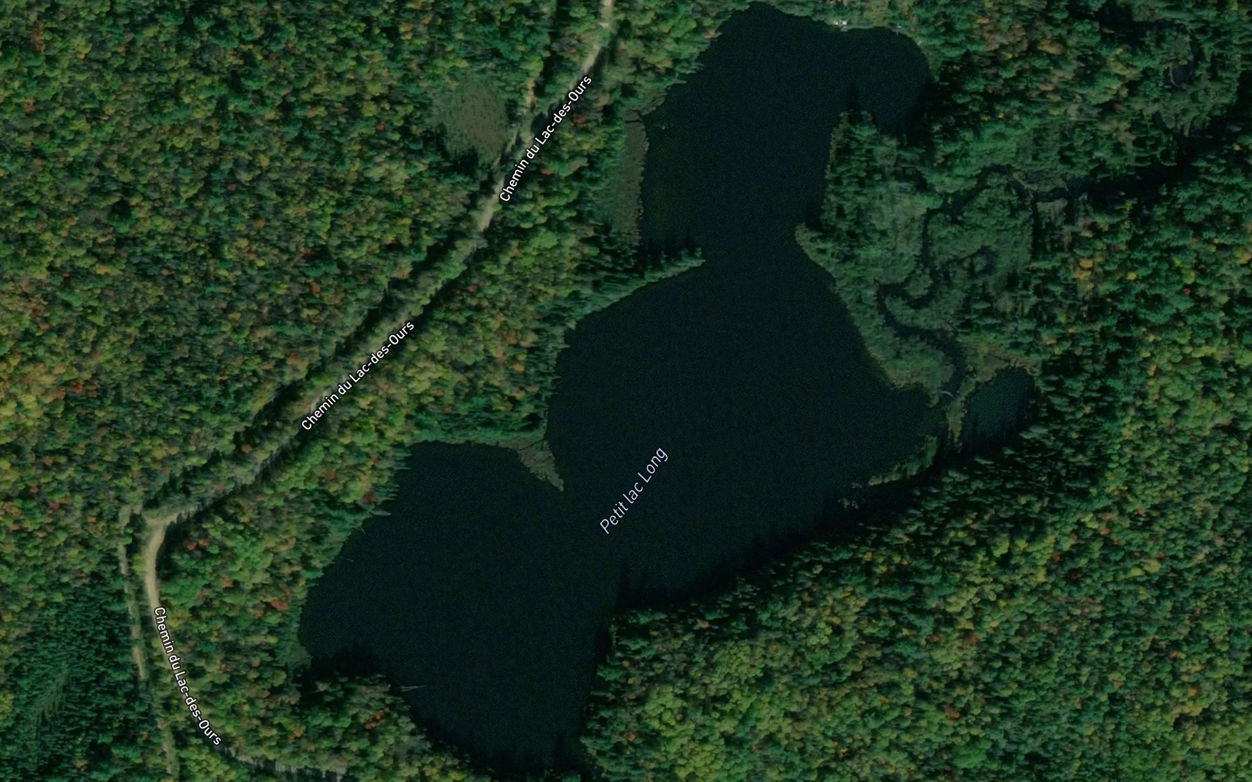 Satellite map of the Petit lac Long
