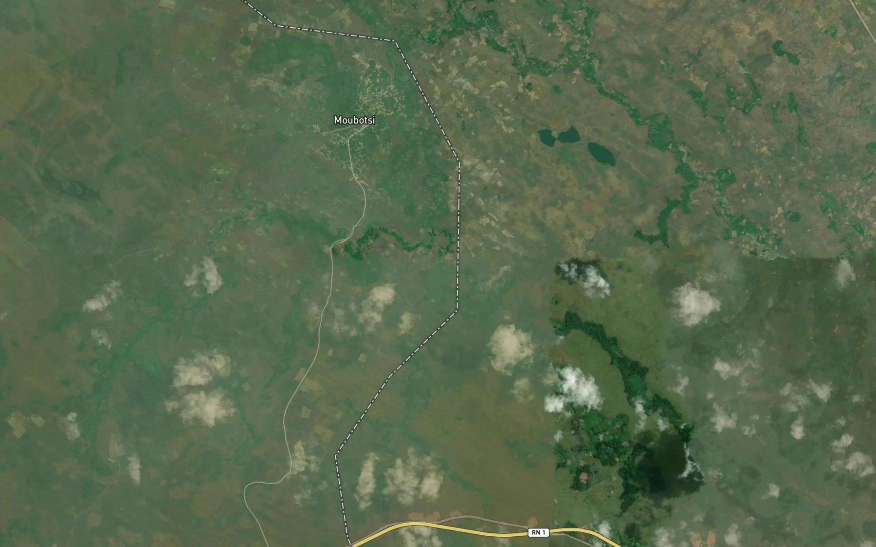 Satellite map of the Mangandzi