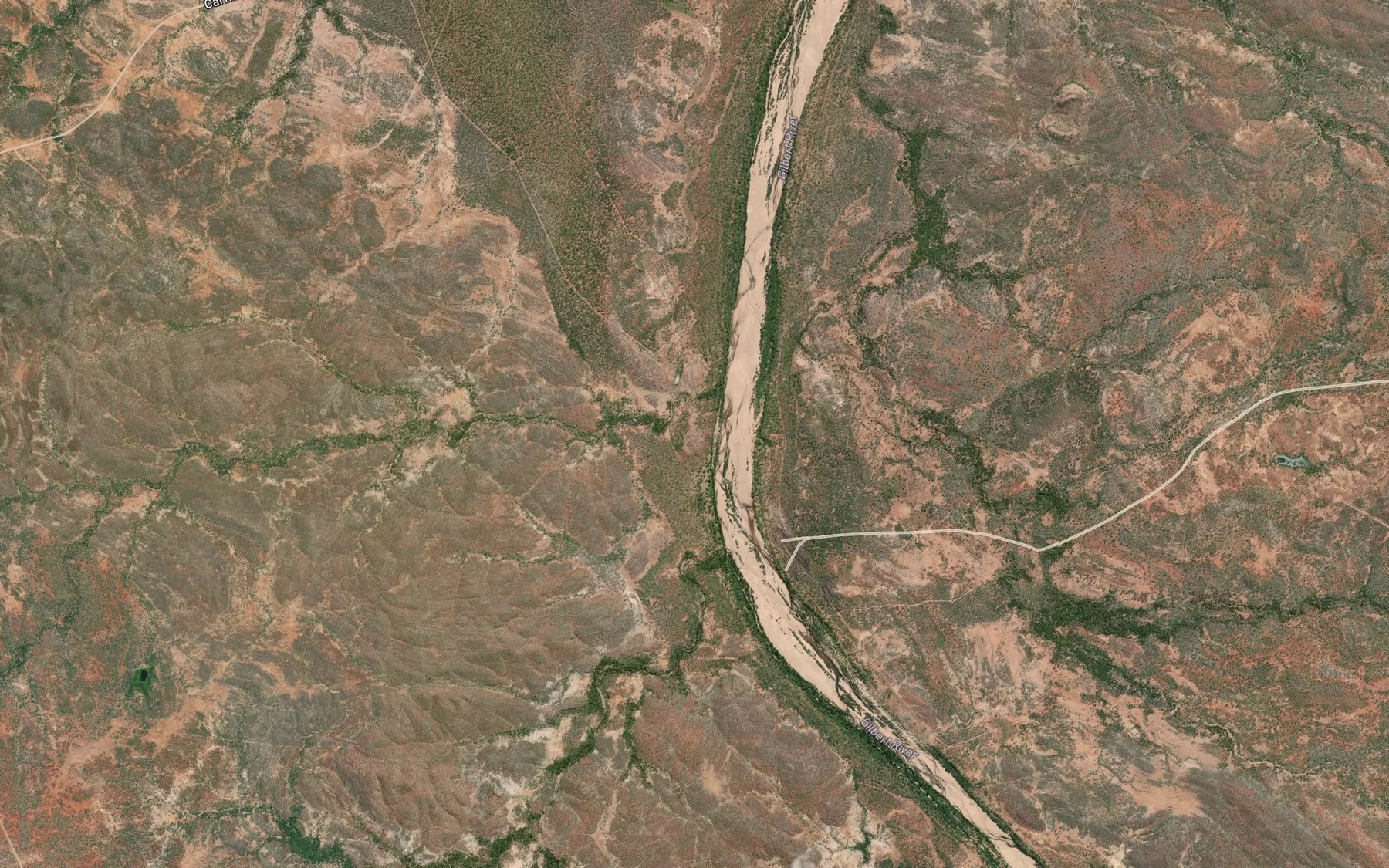 Satellite map of the Stockyard Creek