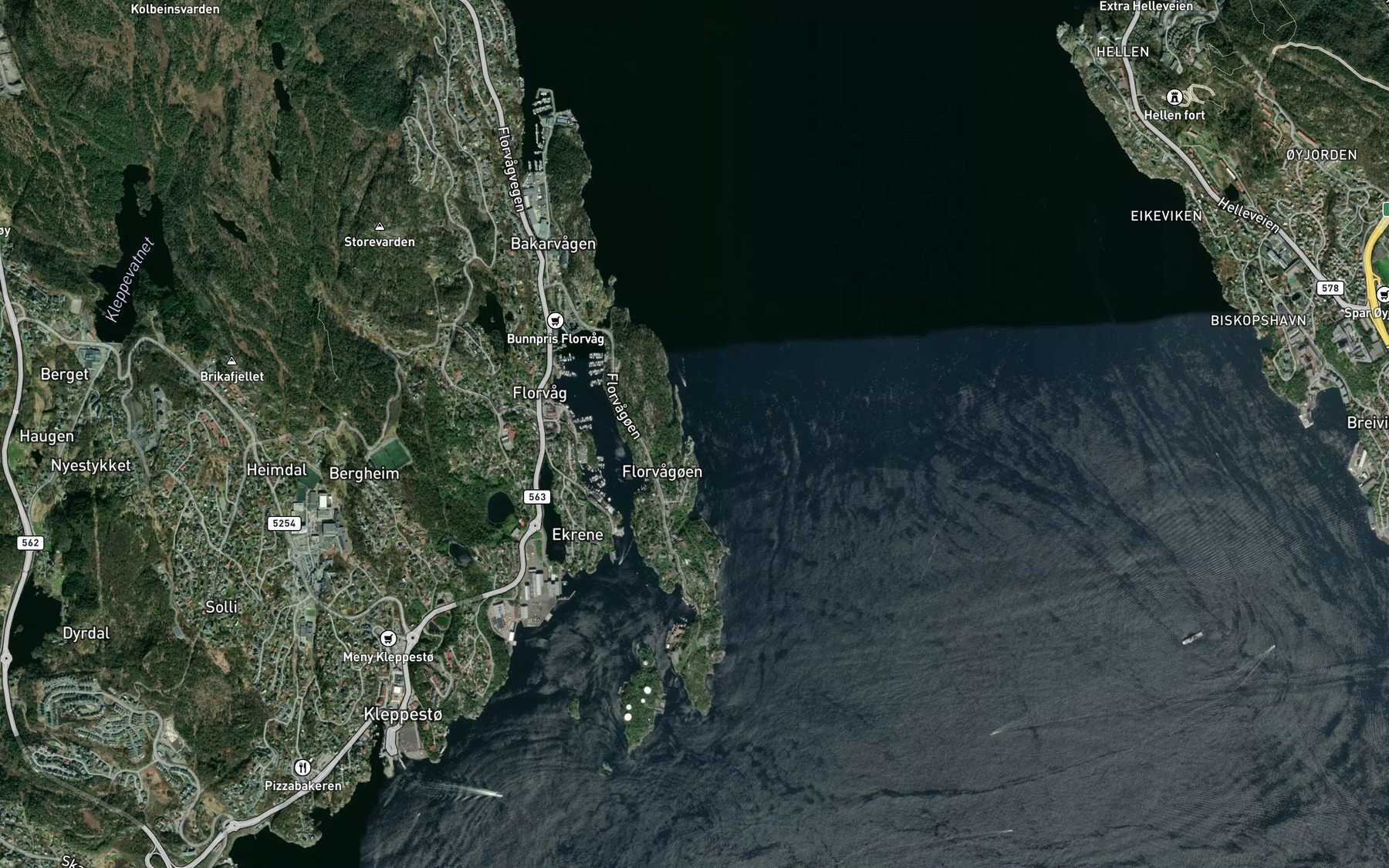 Satellite map of the Tjuvavagane