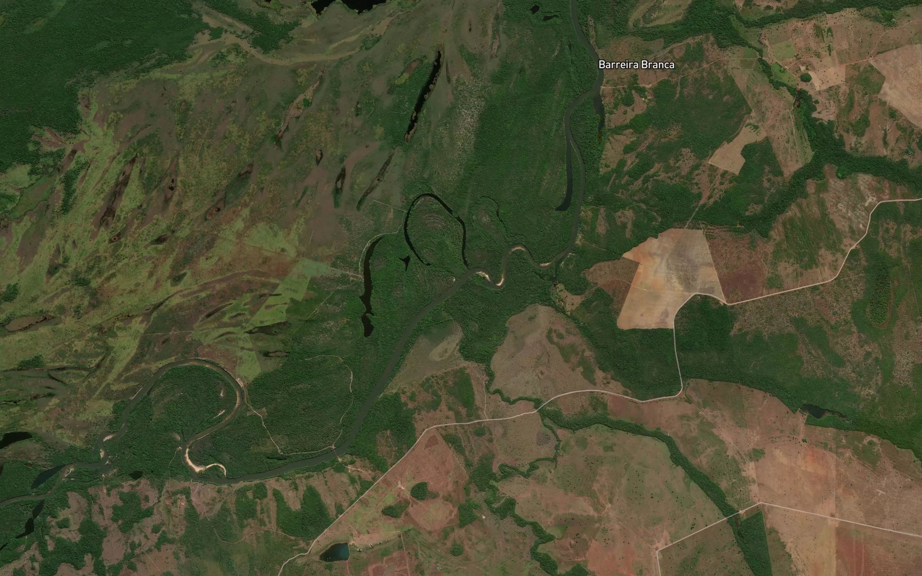 Satellite map of the Ribeirao Azul