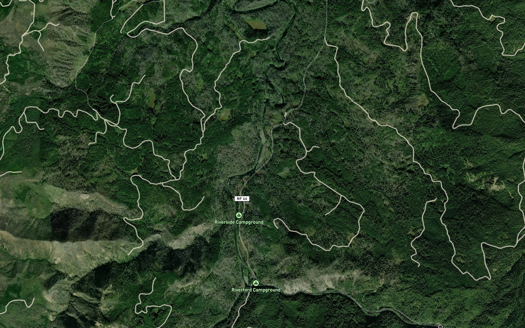 Satellite map of the Tar Creek