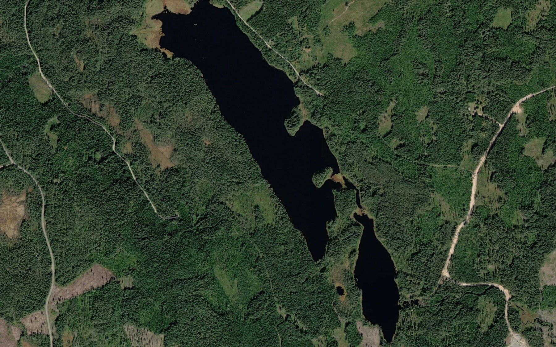 Satellite map of the Vestsjoen