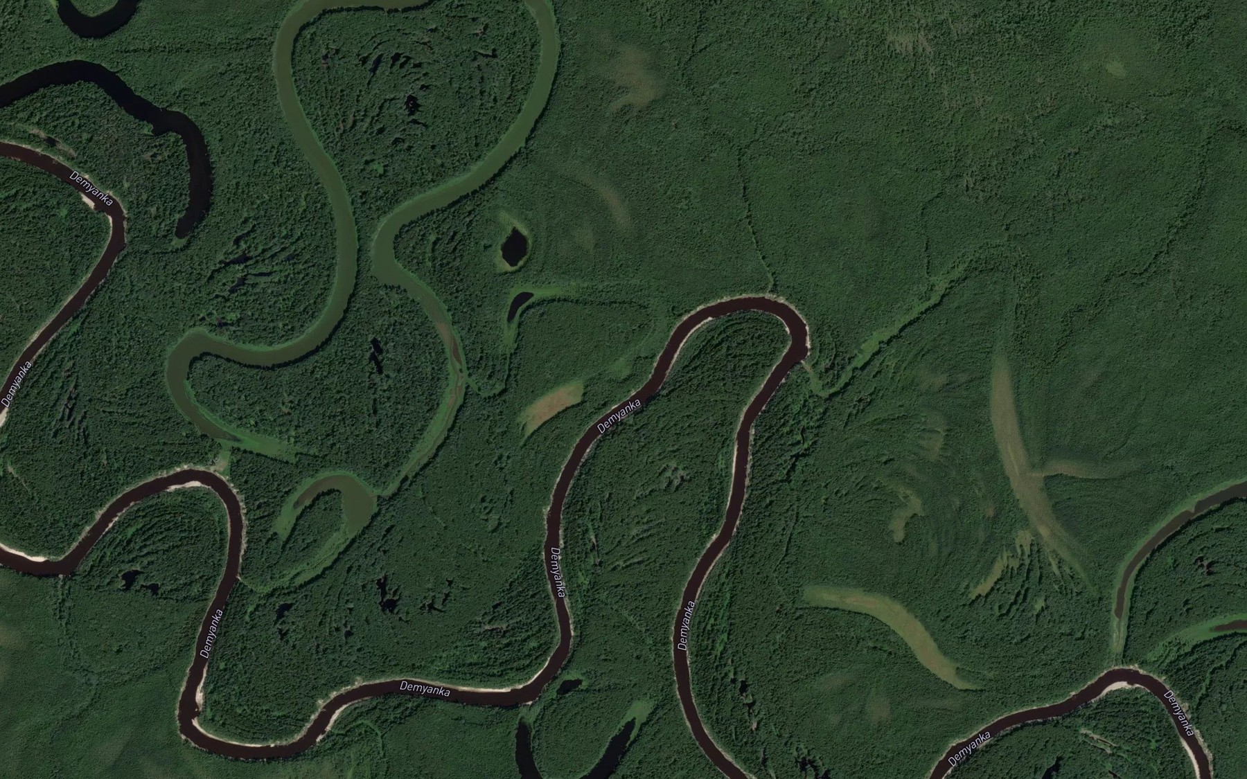 Satellite map of the Bol'shaya Khavba