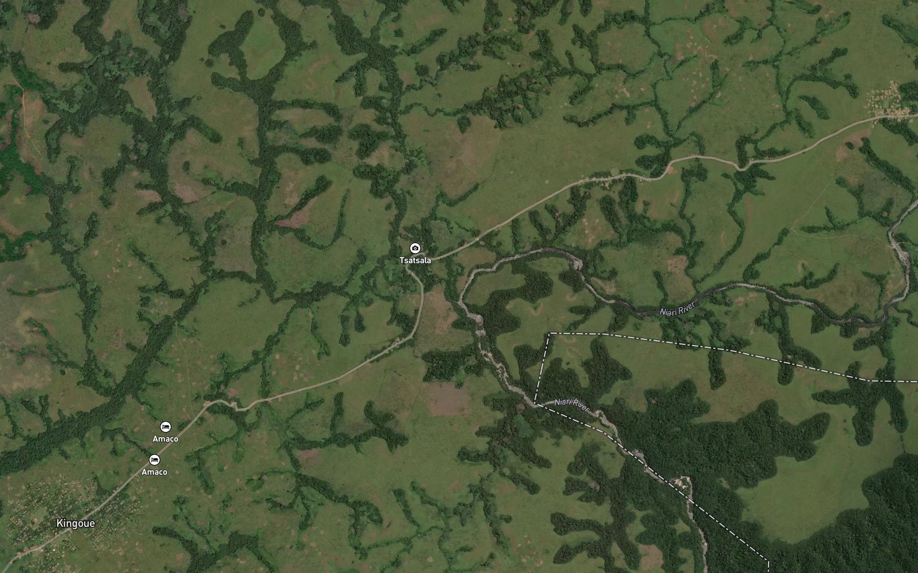 Satellite map of the Mosimokoulou