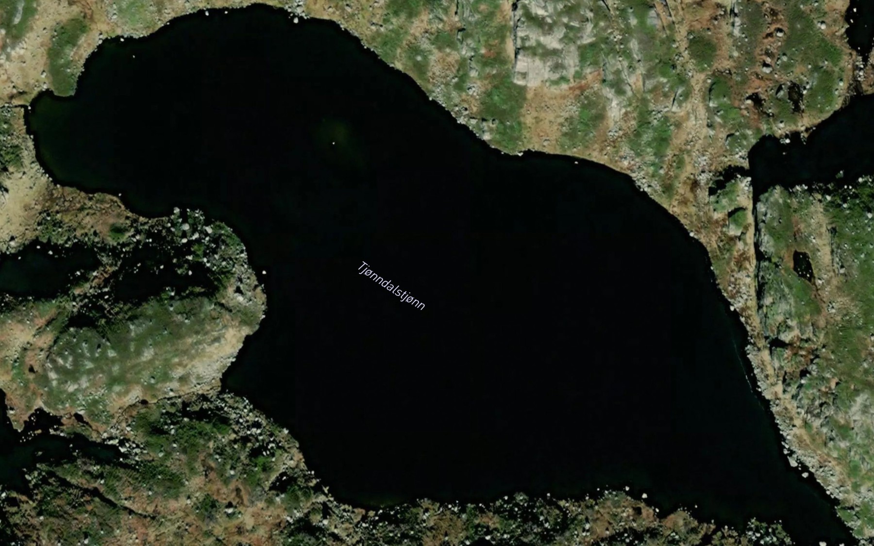 Satellite map of the Tjonndalstjonn