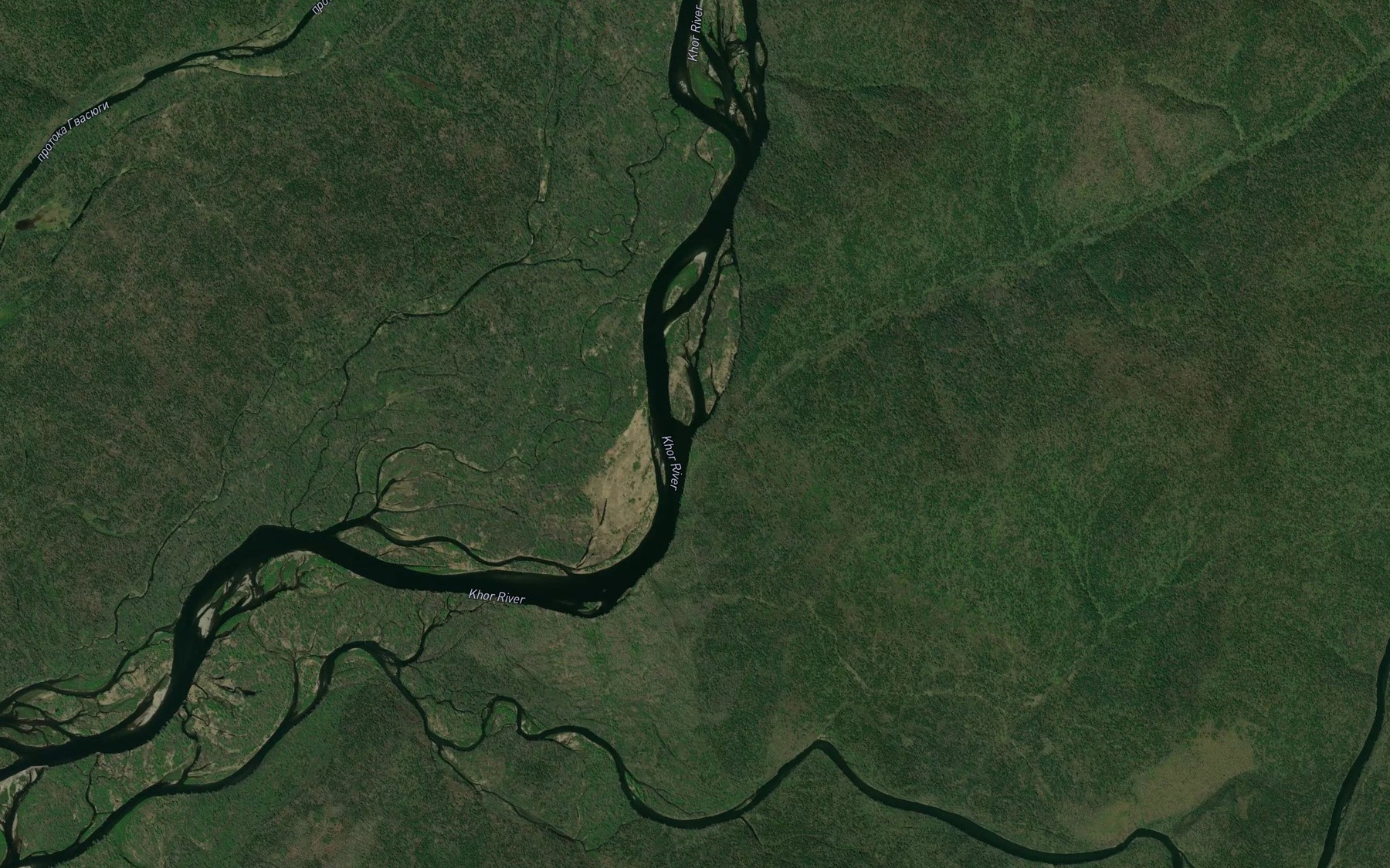 Satellite map of the Voyennyy