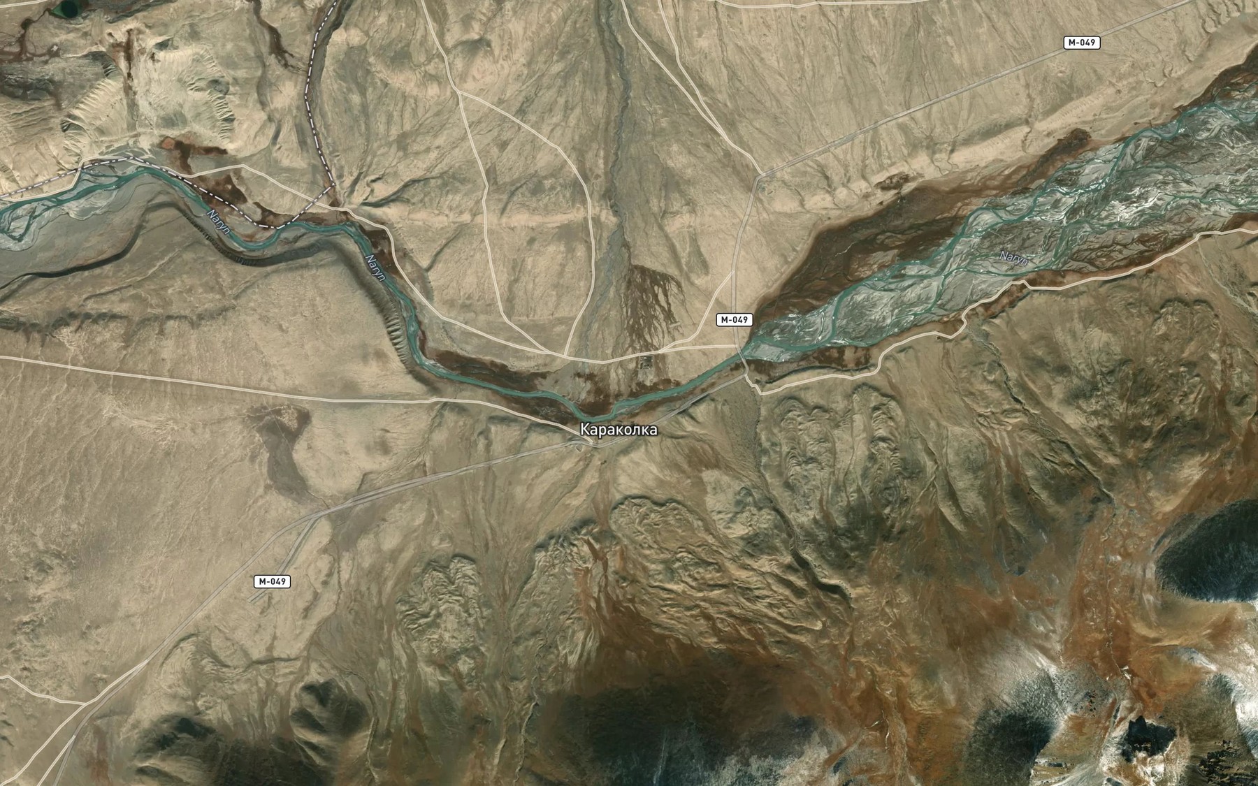 Satellite map of the Chon-Korumdy