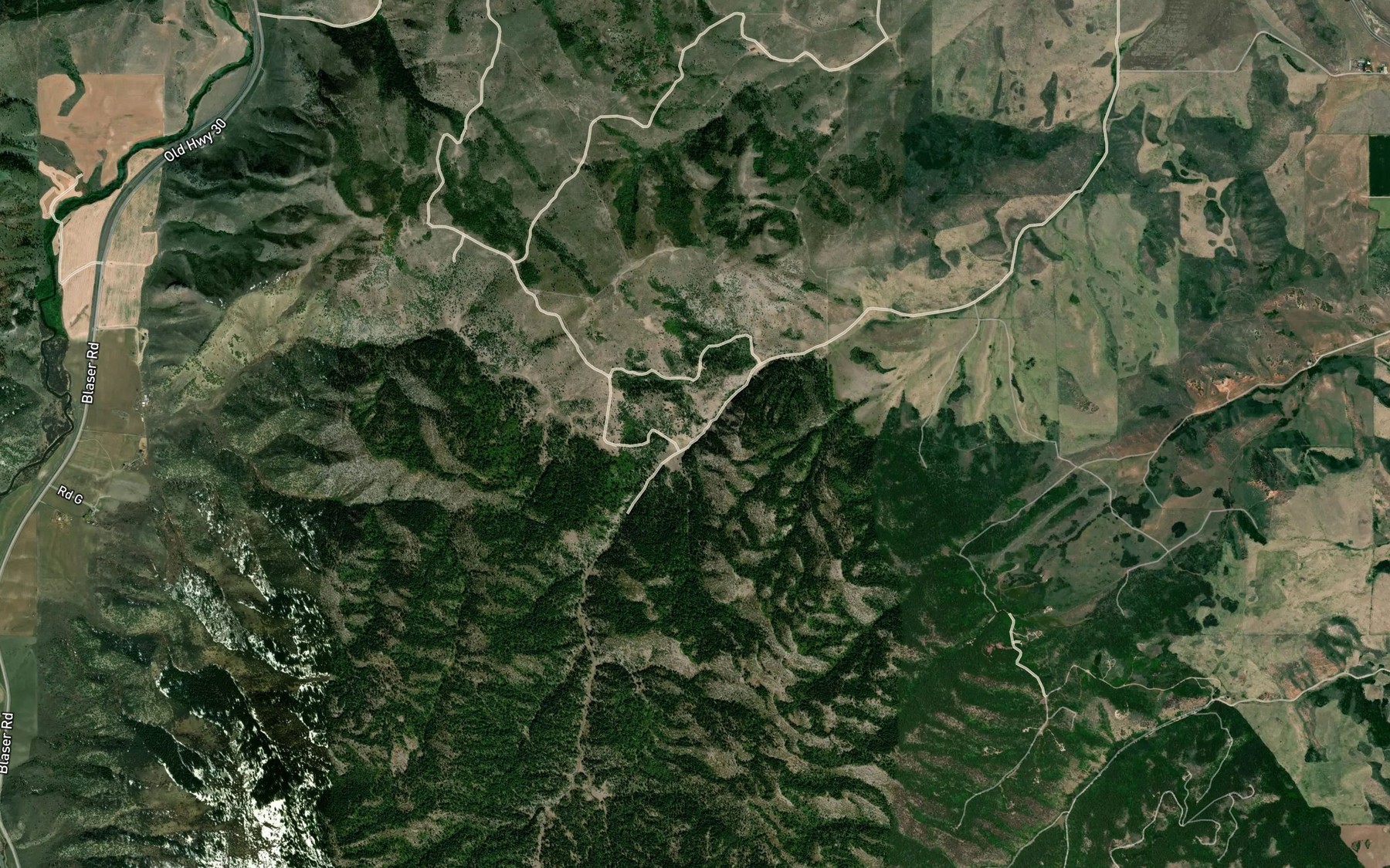 Satellite map of the Clark Spring