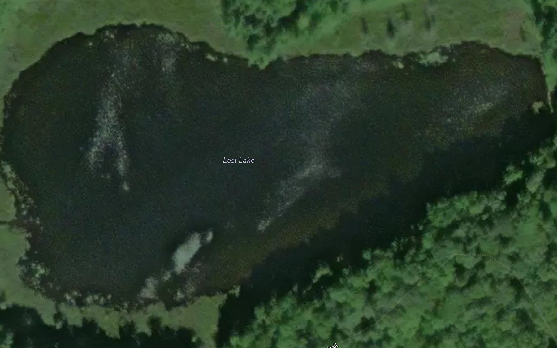 Satellite map of the Lost Lake