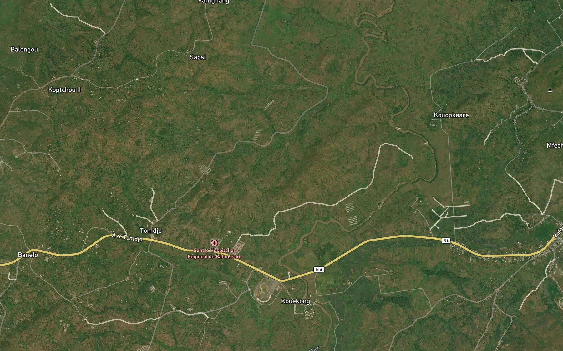 Satellite map of the Me