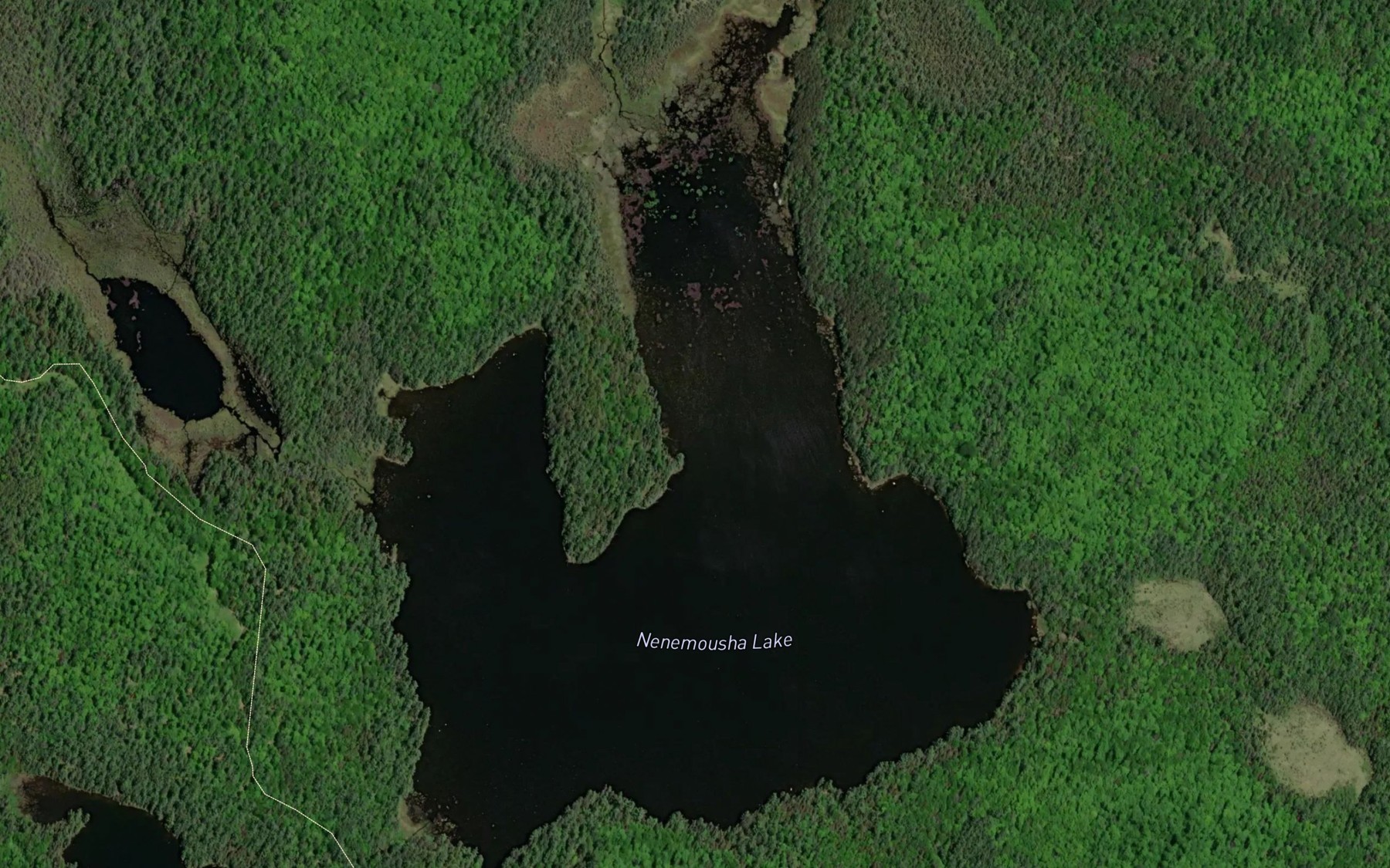 Satellite map of the Nenemousha Lake