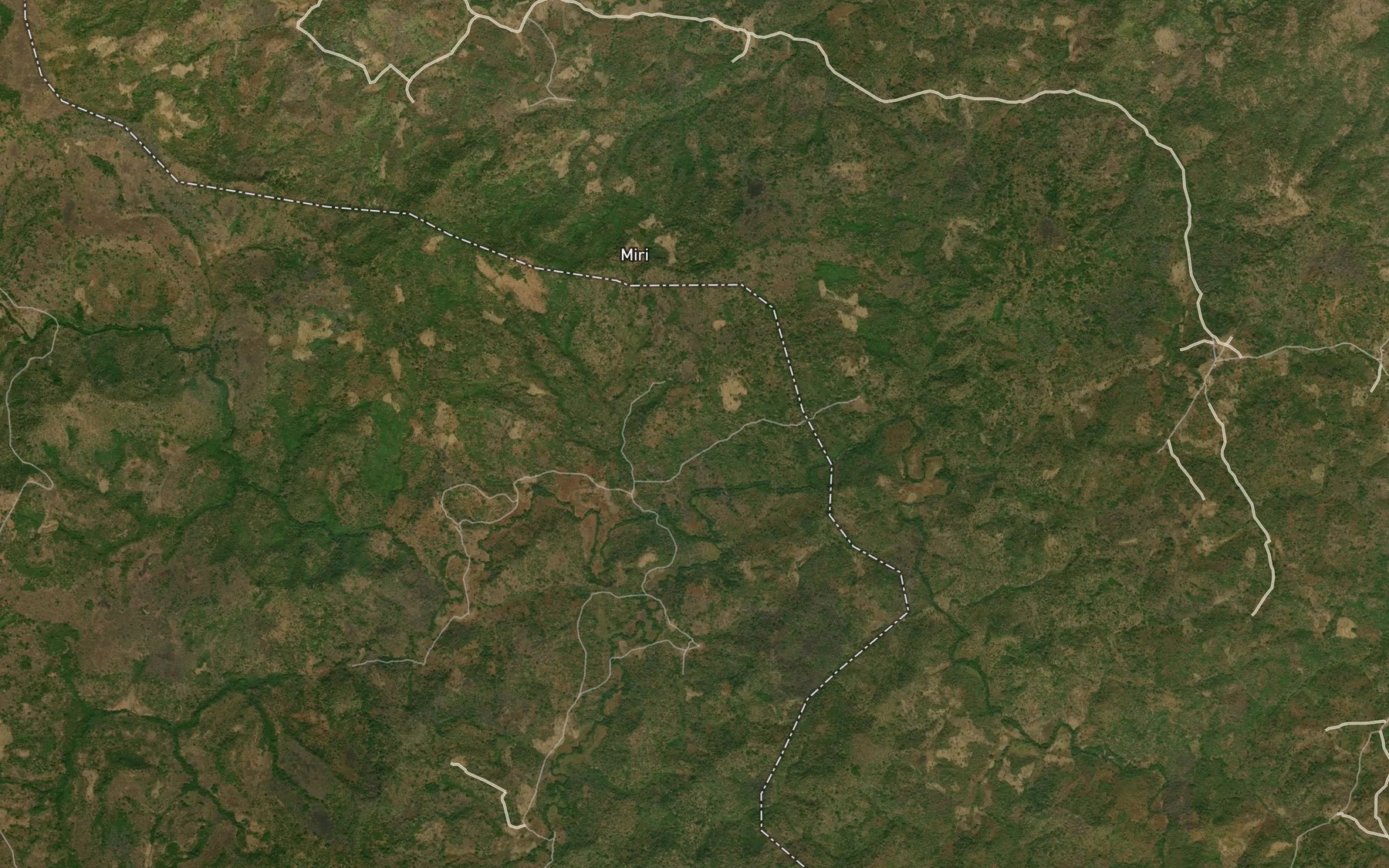 Satellite map of the Miri