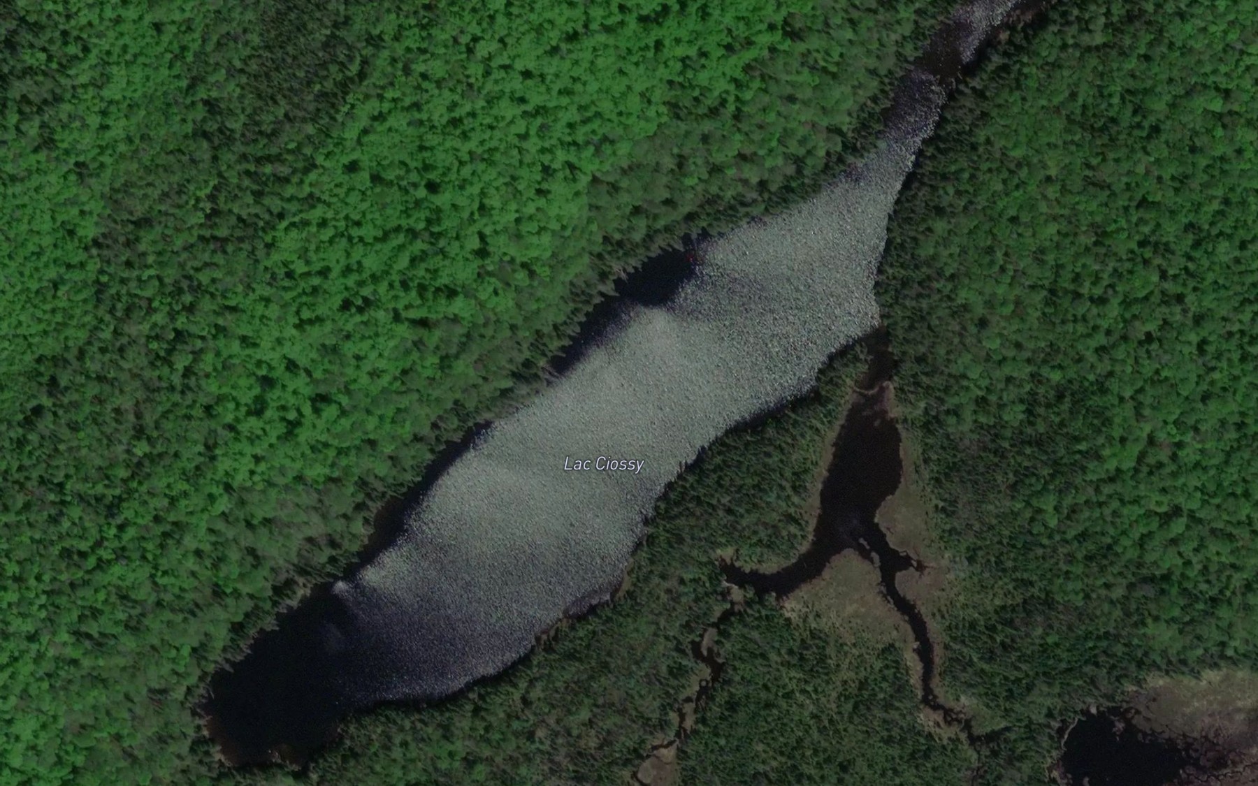 Satellite map of the Lac Ciossy