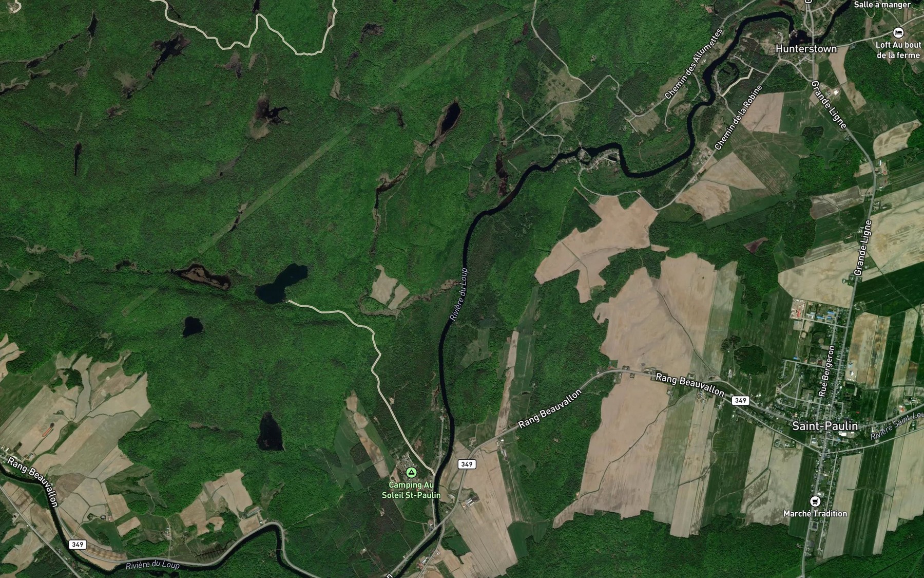 Satellite map of the Decharge du Lac Castor