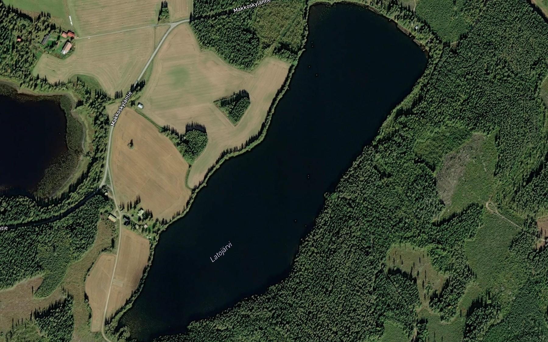 Satellite map of the Lattojarvi
