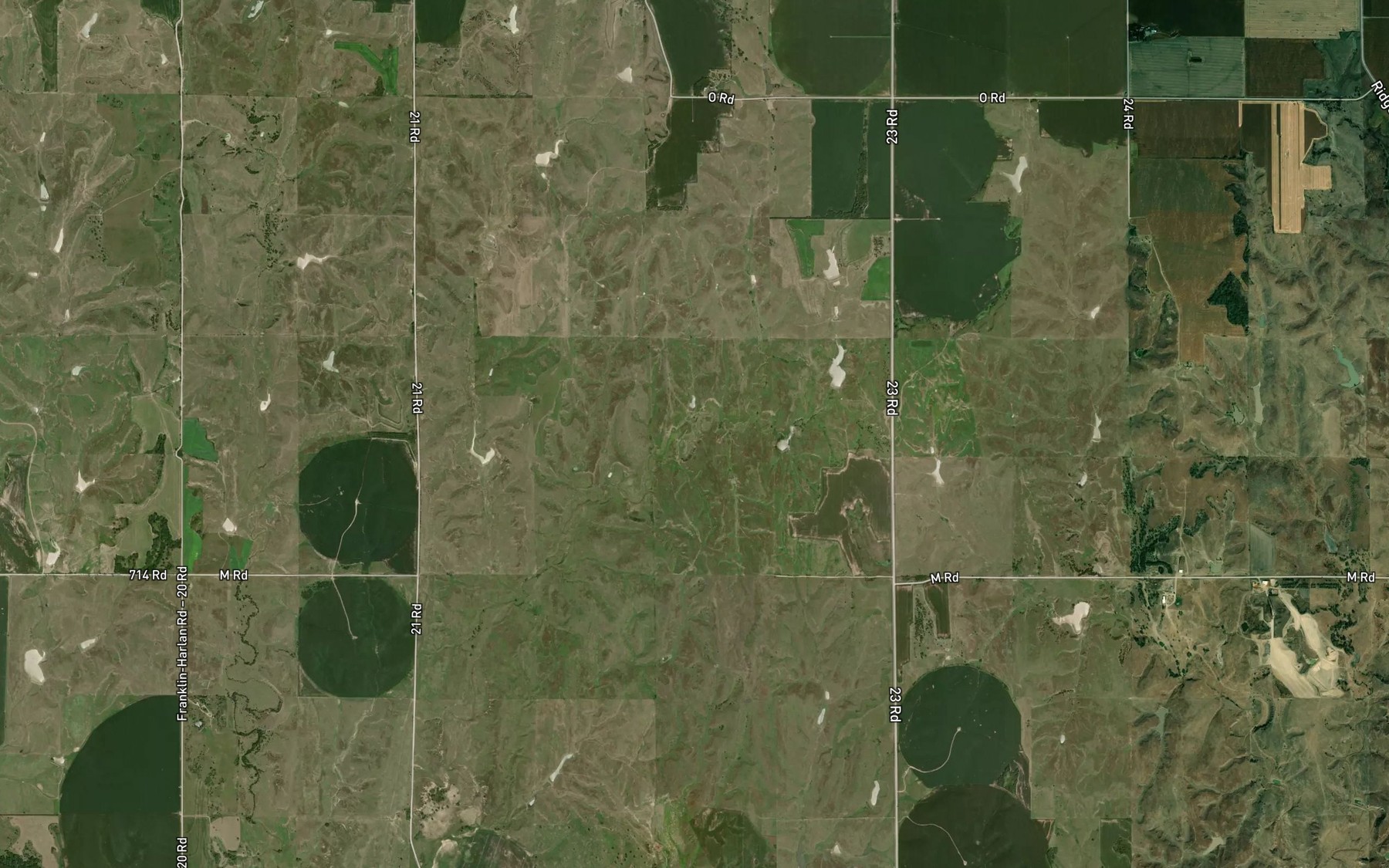 Satellite map of the Ott Reservoir