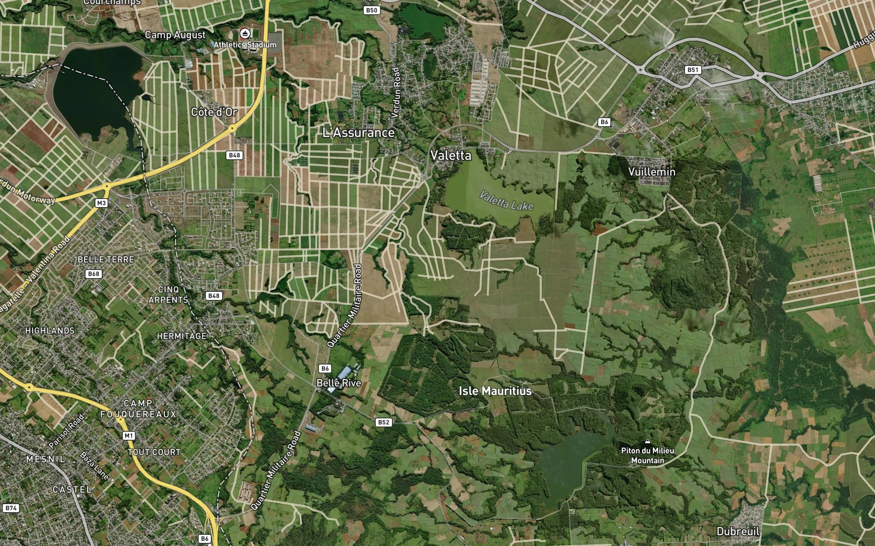 Satellite map of the Feeder Laporte