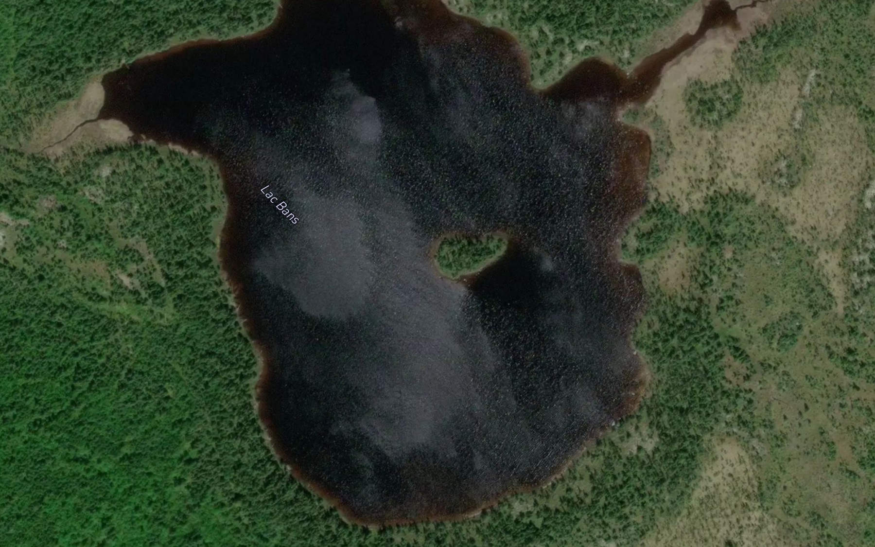 Satellite map of the Lac Bans