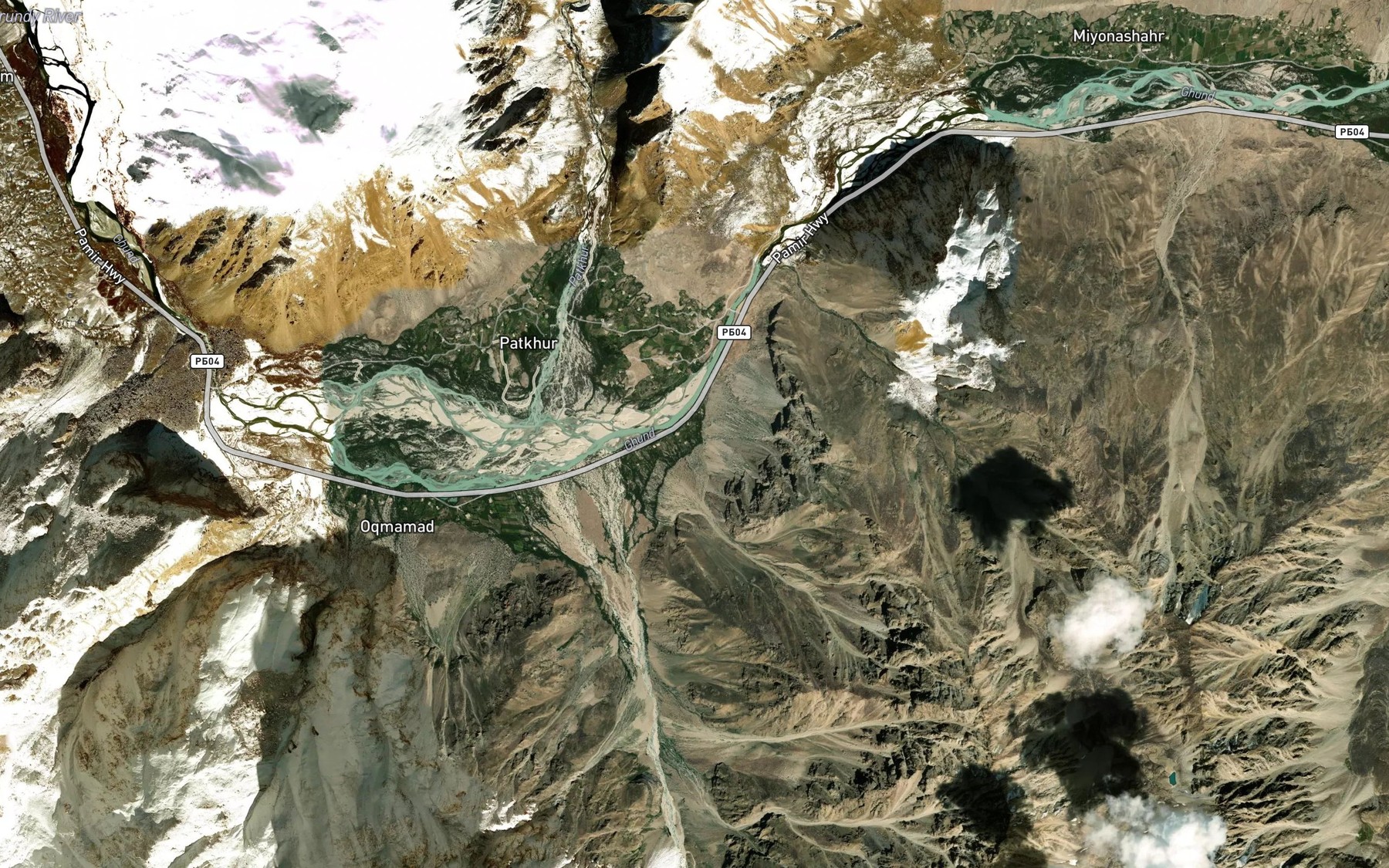 Satellite map of the Ak-Mamad